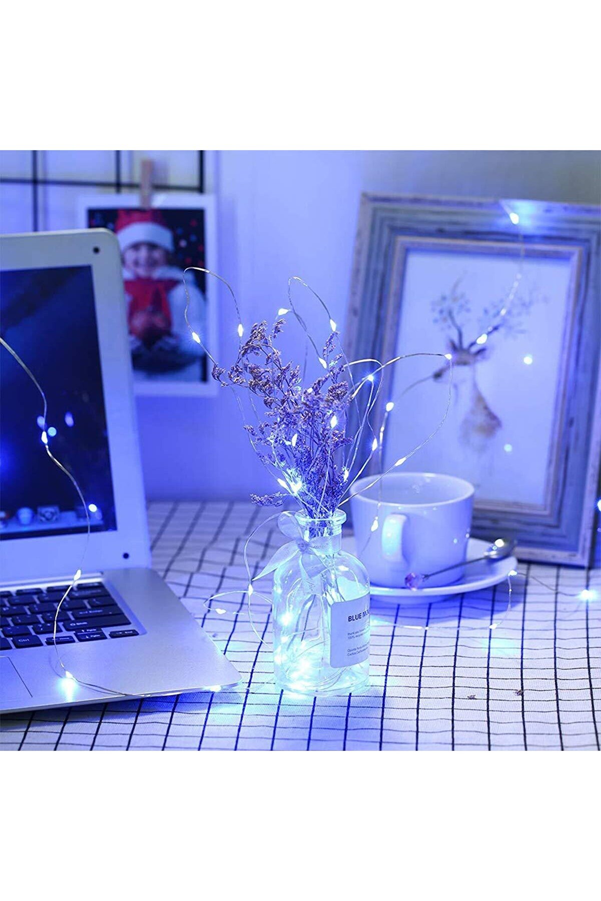 Evvano Tıkla Fırsatları Yakala Peri̇ Led Işık 5 Metre Beyaz Dekor Lambası 50 Ledli̇