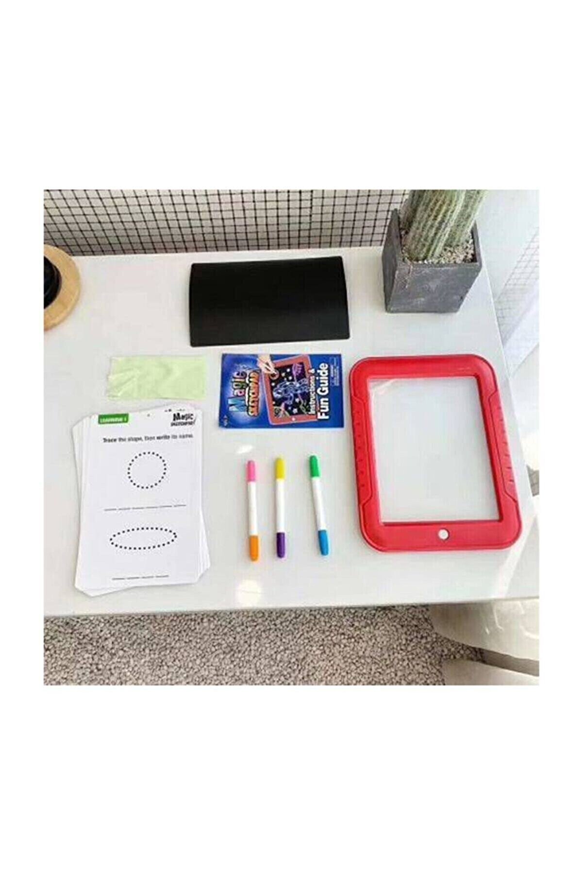 Ethab Ti̇caret Magi̇c Pad &Ccedil;ocuk Eği̇ti̇ci̇ Si̇hi̇rli̇ Işıklı Kalemli̇ &Ouml;ğreti̇ci̇ Pi̇li̇ Pad