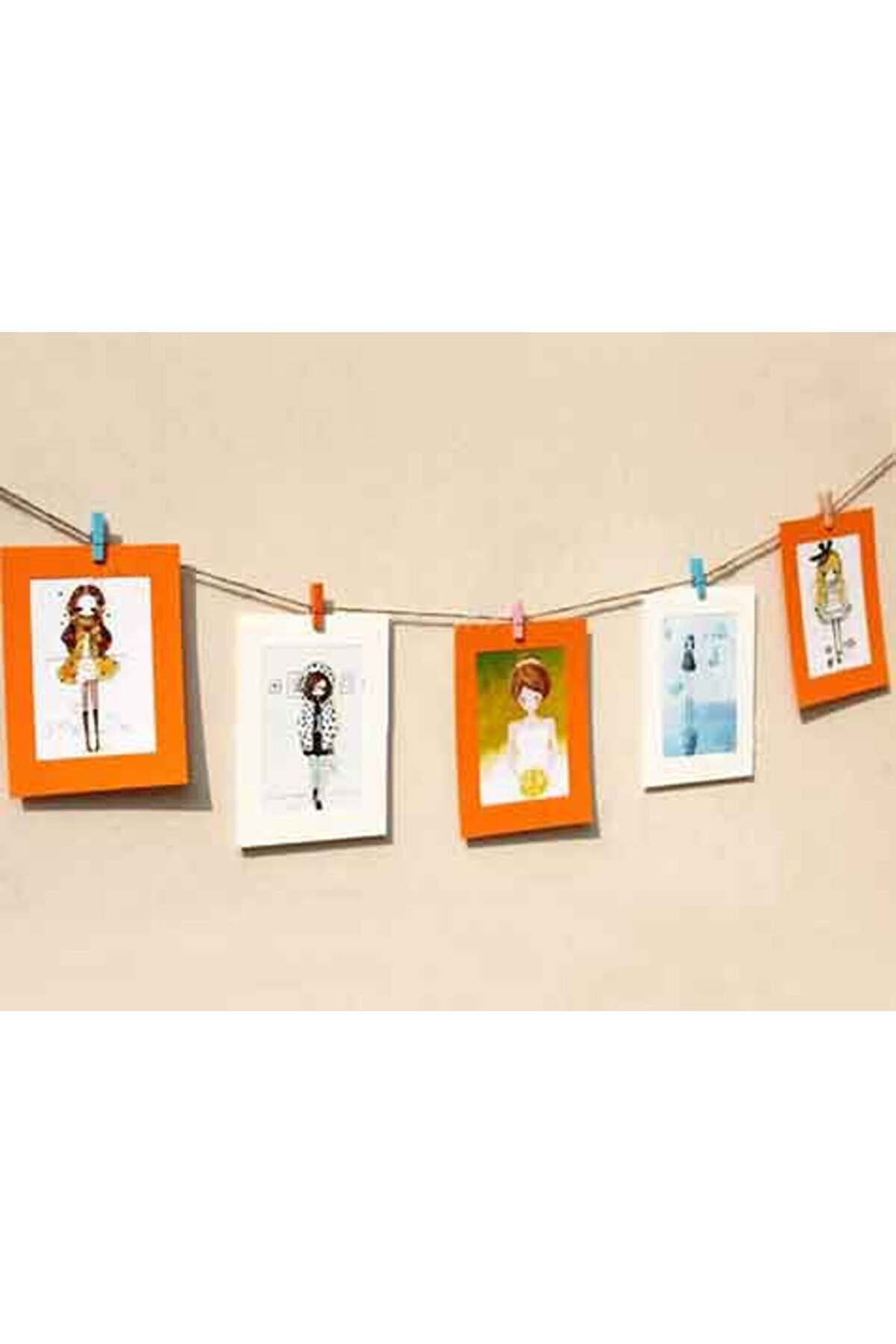 Ethab Ti̇caret Renkli̇ Mi̇ni̇ Ahşap Mandal