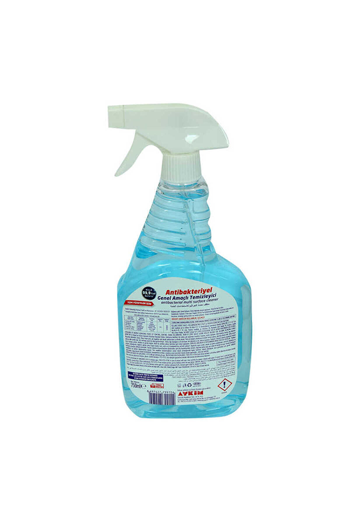 Bi̇lfold Genel Ama&ccedil;lı Temi̇zleyi̇ci̇ T&uuml;m Y&uuml;zeyler İ&ccedil;i̇n Spreyli̇ Mavi̇ 750 Ml