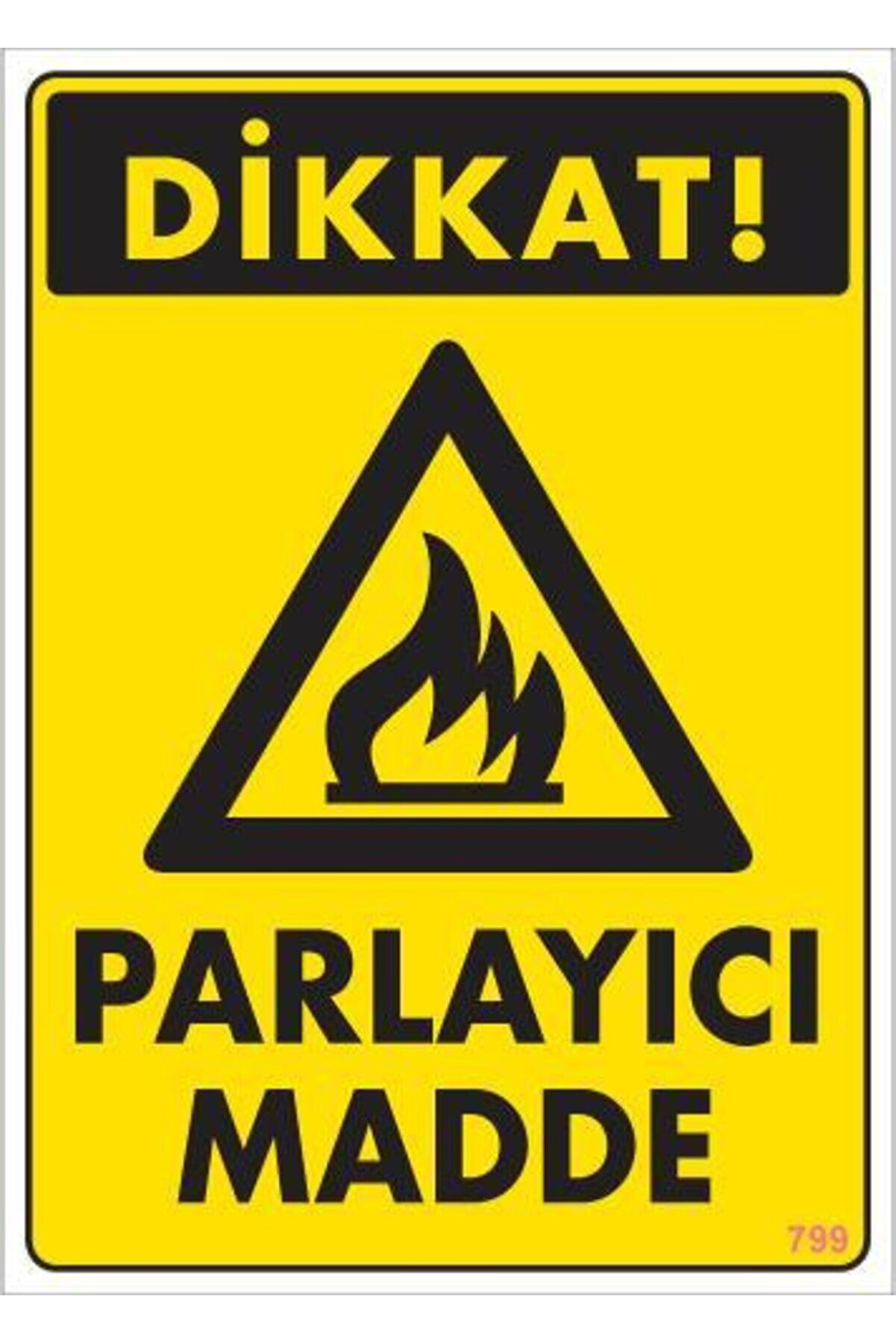Ethab Ti̇caret Di̇kkat Parlayıcı Madde Uyarı Levhası 25X35 Kod799