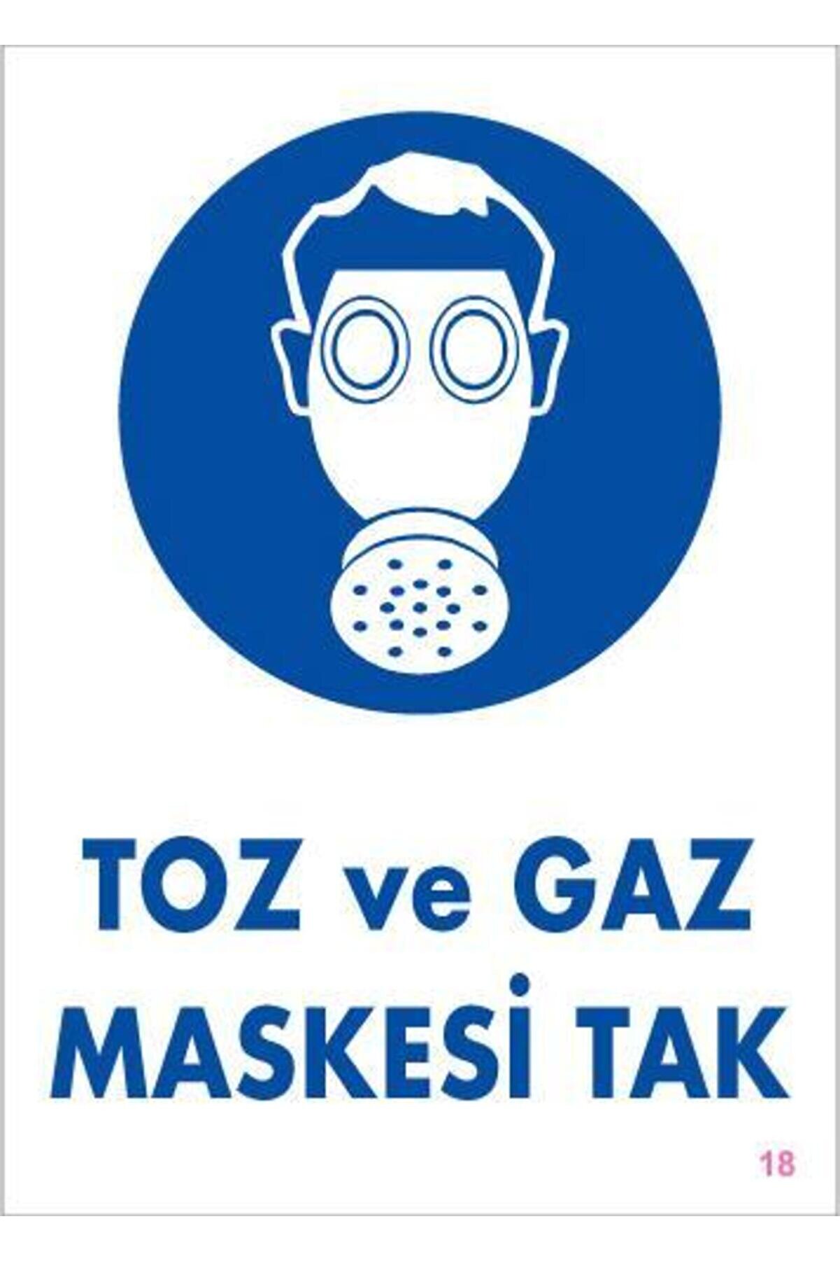 Ethab Ti̇caret Toz Ve Gaz Maskesi̇ Uyarı Levhası 25X35 Kod18