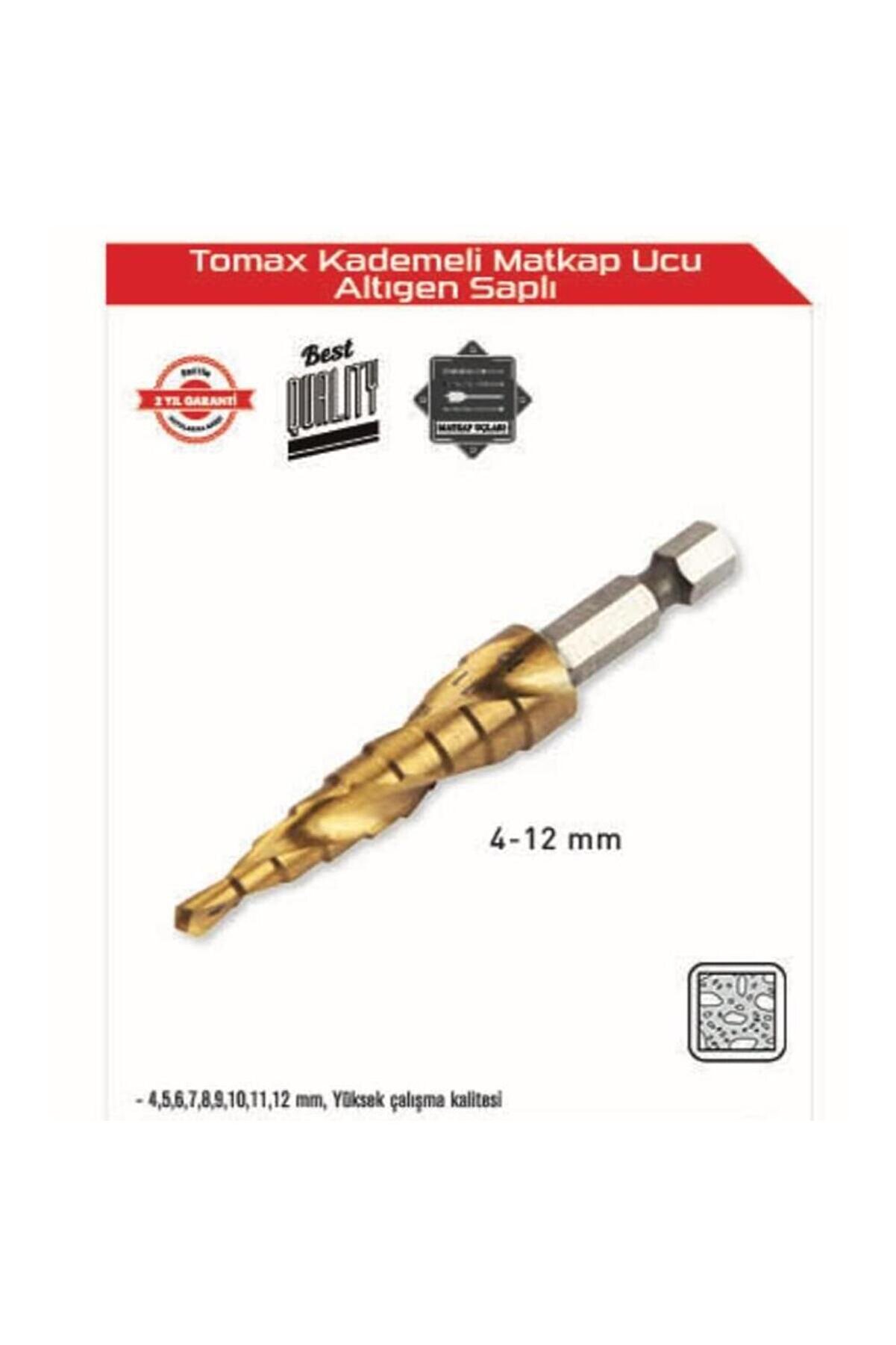 Kademeli̇ Matkap Ucu 4-12 Mm Arası - Altıgen Saplı