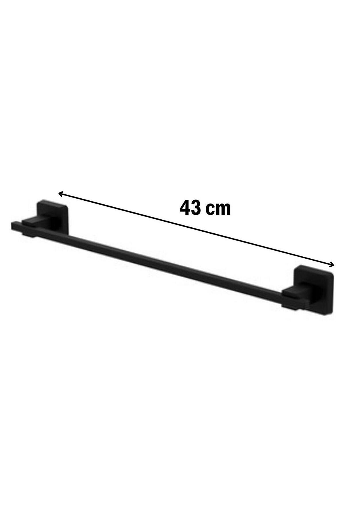 Go İthalat Kendi̇li̇ği̇nden Yapışkanlı Si̇yah &Ccedil;ubuk Havluluk (4457)