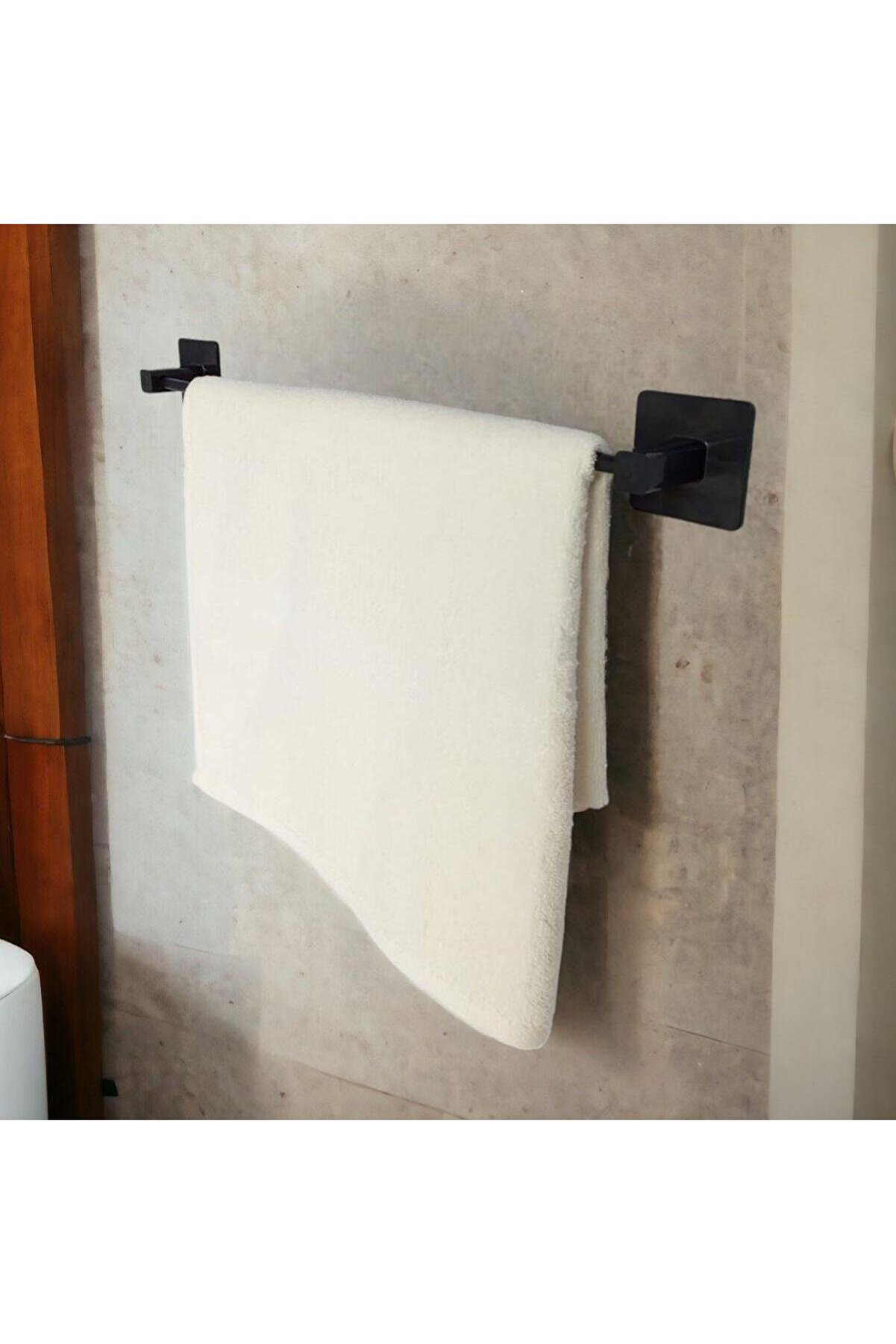 Go İthalat Kendi̇li̇ği̇nden Yapışkanlı Si̇yah &Ccedil;ubuk Havluluk (4457)