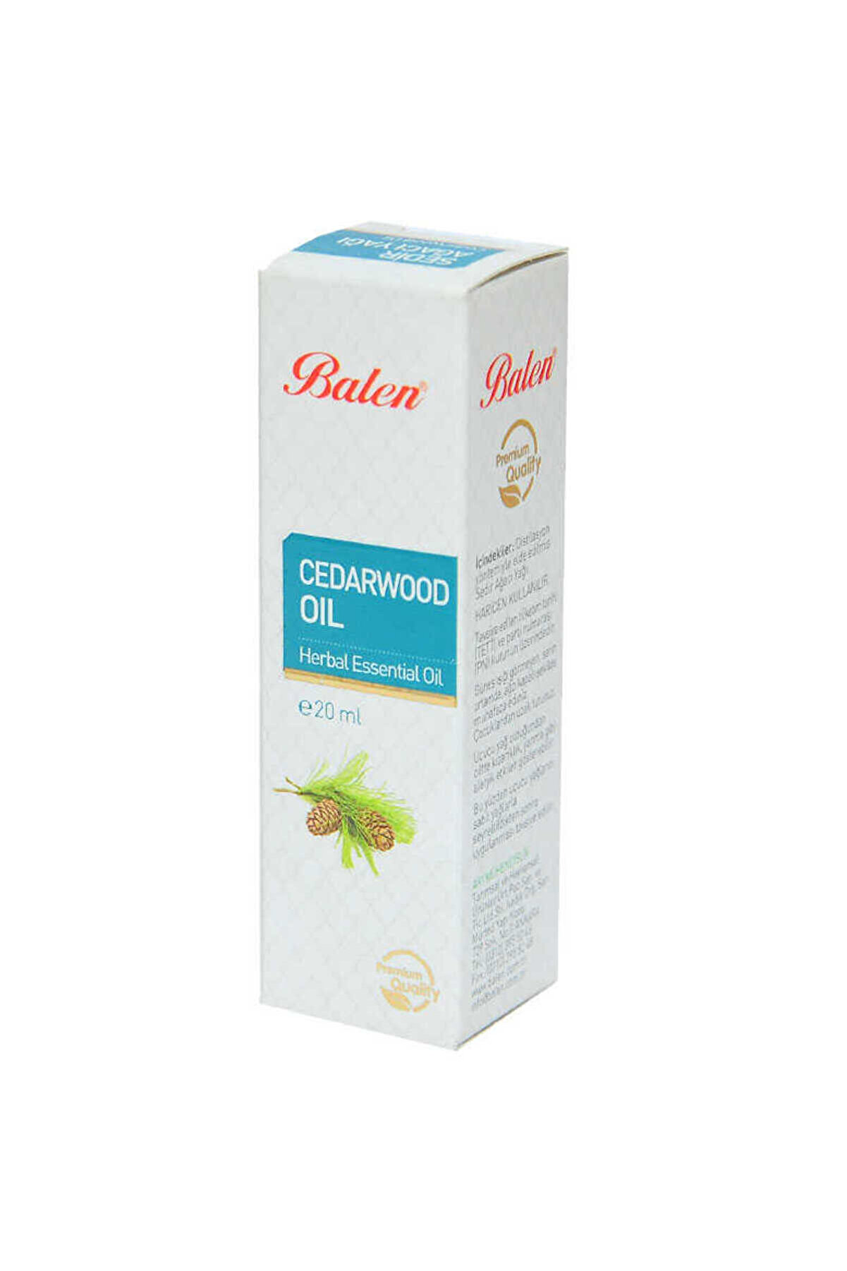 Ethab Ti̇caret Sedi̇r Ağacı Yağı (Di̇sti̇lasyon) 20 Ml Cam Şi̇şe