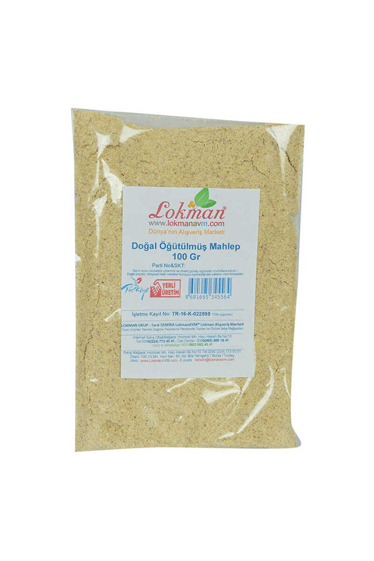 Ethab Ti̇caret Mahlep &Ouml;ğ&uuml;t&uuml;lm&uuml;ş Saf Doğal 100 Gr Paket