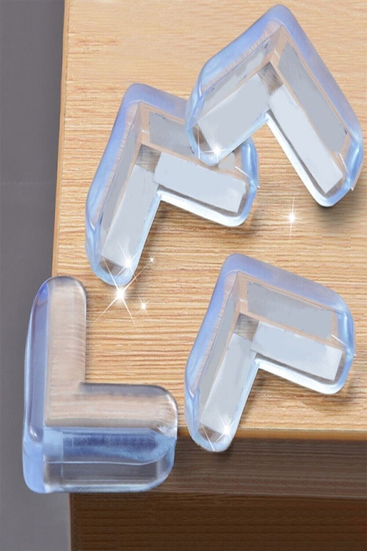 Ethab Ti̇caret 4 L&uuml; Masa Sehpa K&ouml;şe Koruyucu Si̇li̇kon- &Ccedil;ocuk Koruma Aparatı