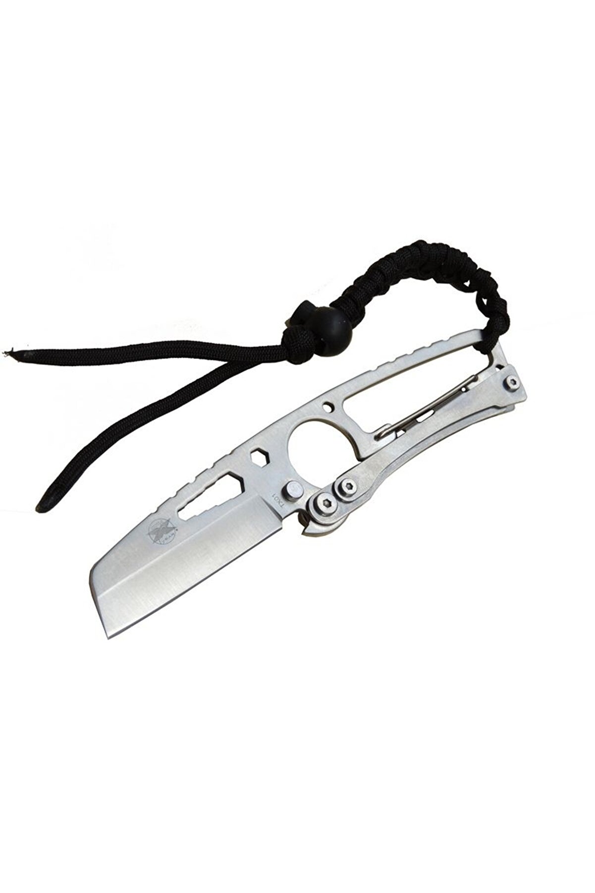 evimdeyokyok DPX Gear Hit Cutter TX01 Outdoor Kamp Bıçağı Metal 19 cm - İpli Sap, Kılıflı