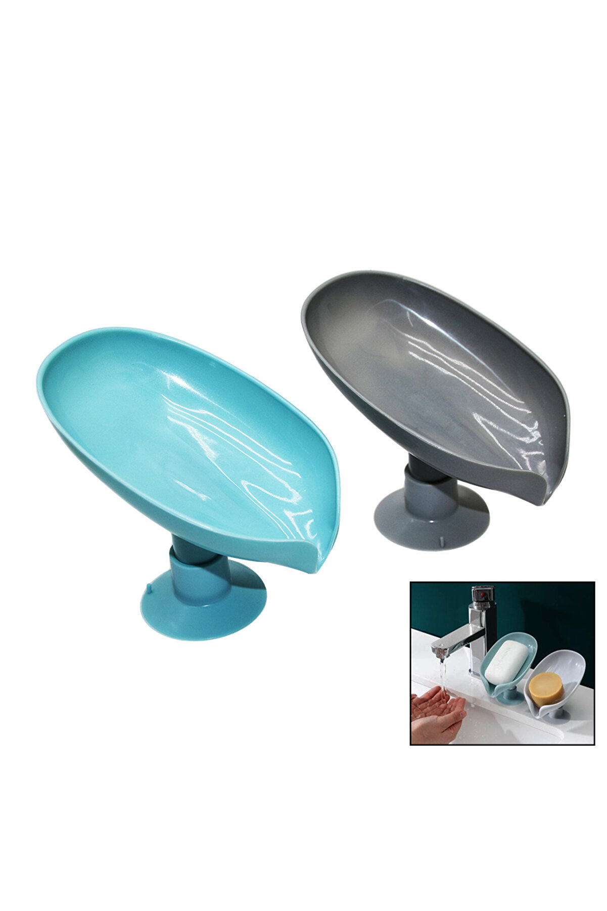 Go İthalat Su Gi̇derli̇ Katı Sabunluk Vantuzlu (4457)