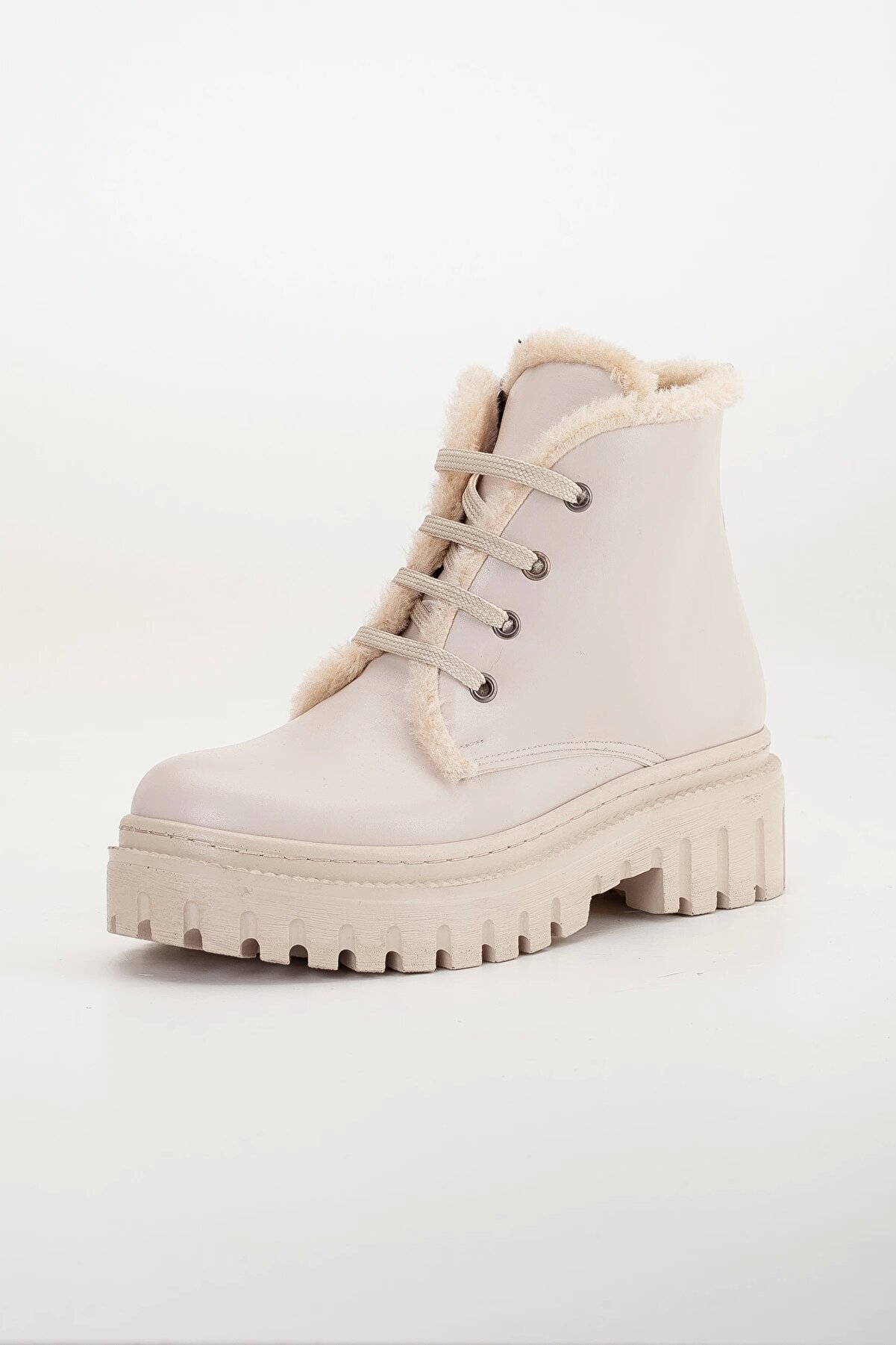 Gult Kadın Kürklü Bot