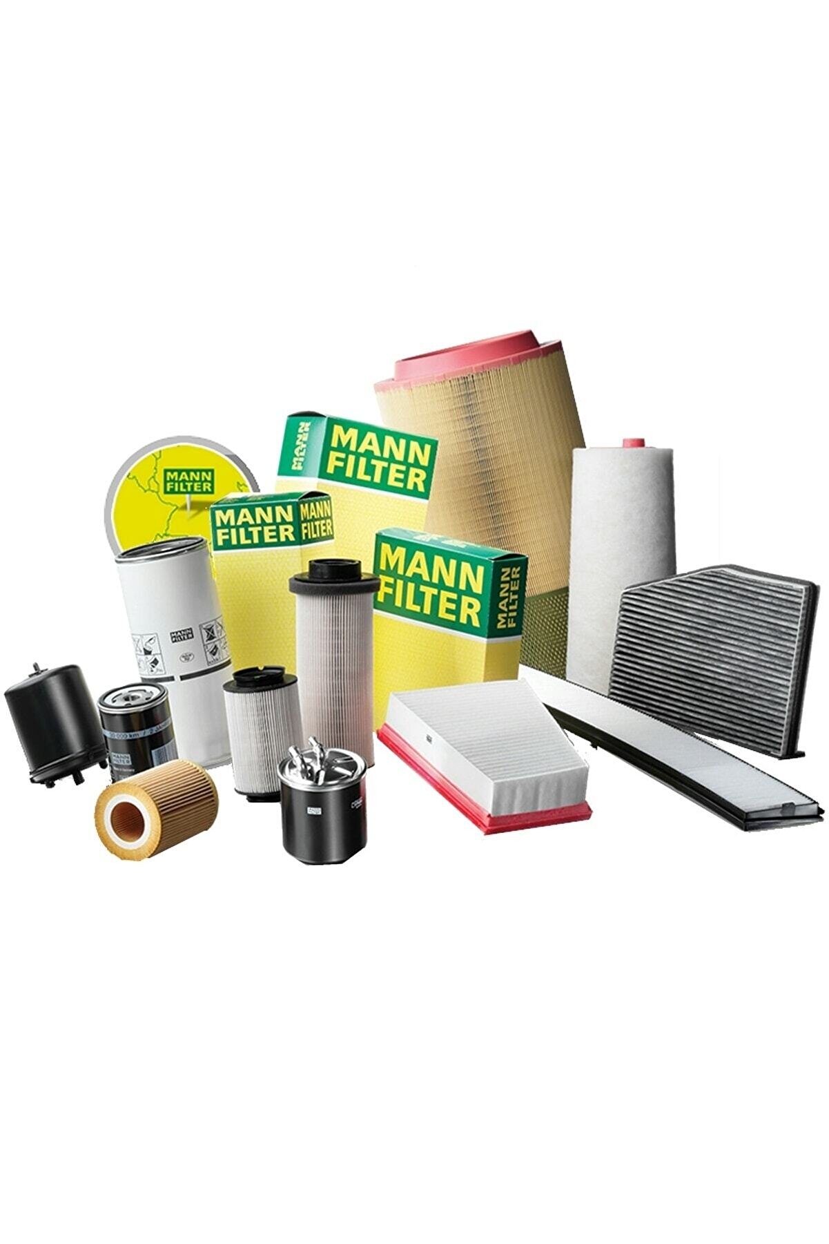 Mann-Filter VW Caddy 1.6 2.0 TDI Dizel MANN Filtre Bakım Seti 2011-2015(HAVA+YAĞ+YAKIT+STANDART POLEN)