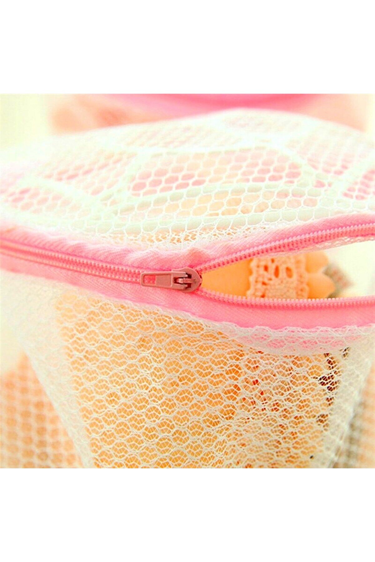 Go İthalat S&uuml;tyen Yıkama Fi̇lesi̇ Tam Korumalı Hassas &Ccedil;amaşır Yıkama Aparatı (4457)