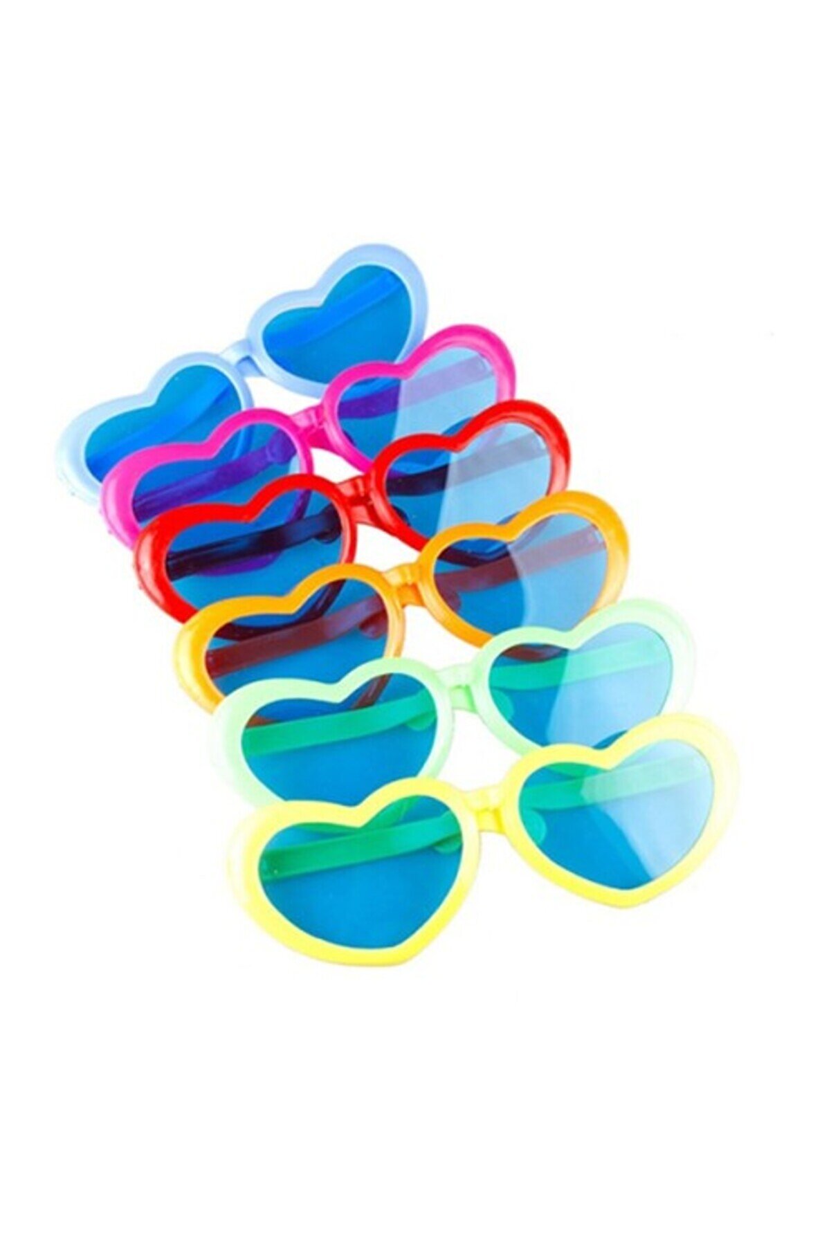 evimdeyokyok Kalp Parti Gözlüğü Büyük 12 Adet