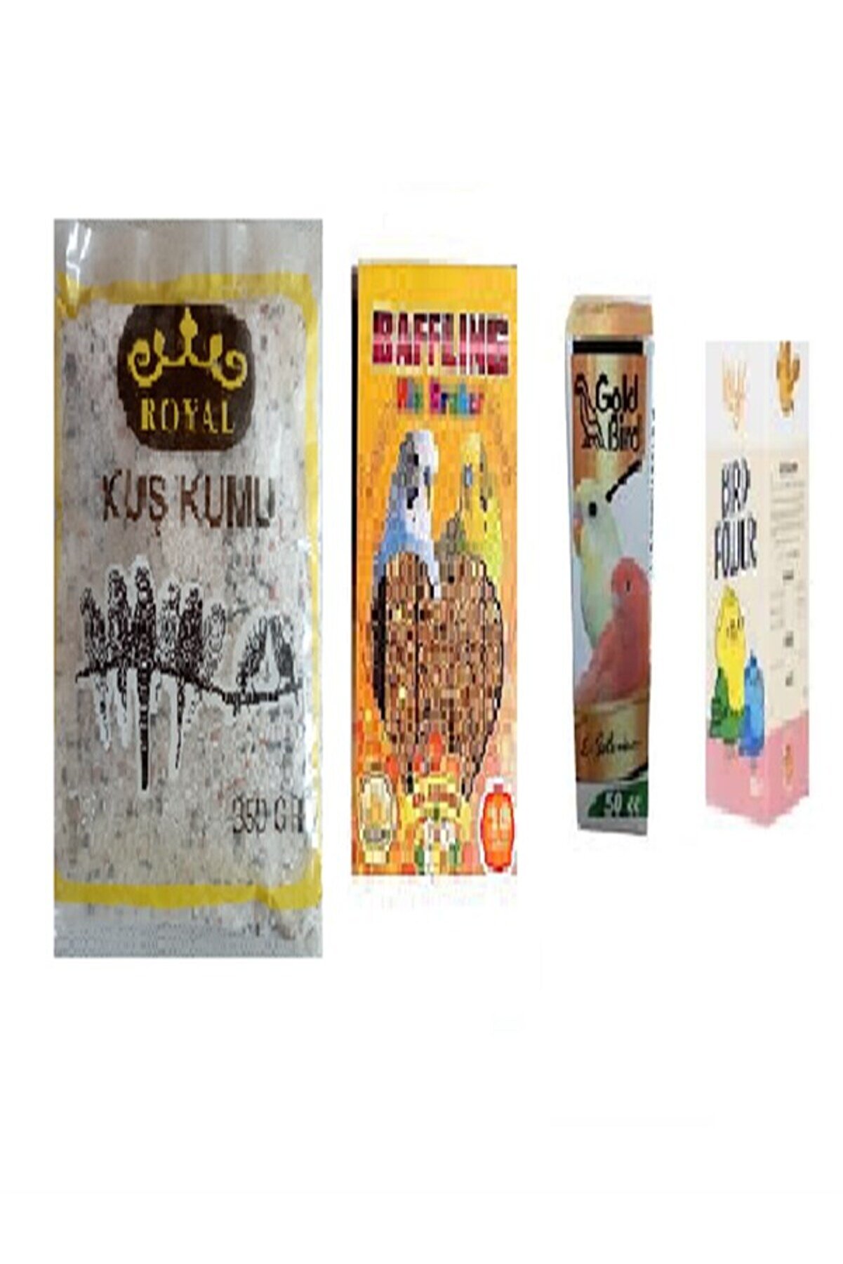 Baffli̇ng Muhabbet Kuşu Ve Kanarya Kızıştırıcı Vi̇tami̇n Set (Bi̇rd Power 50Cc+Gold Bi̇rd 50Cc+Baffli̇ng Kraker )