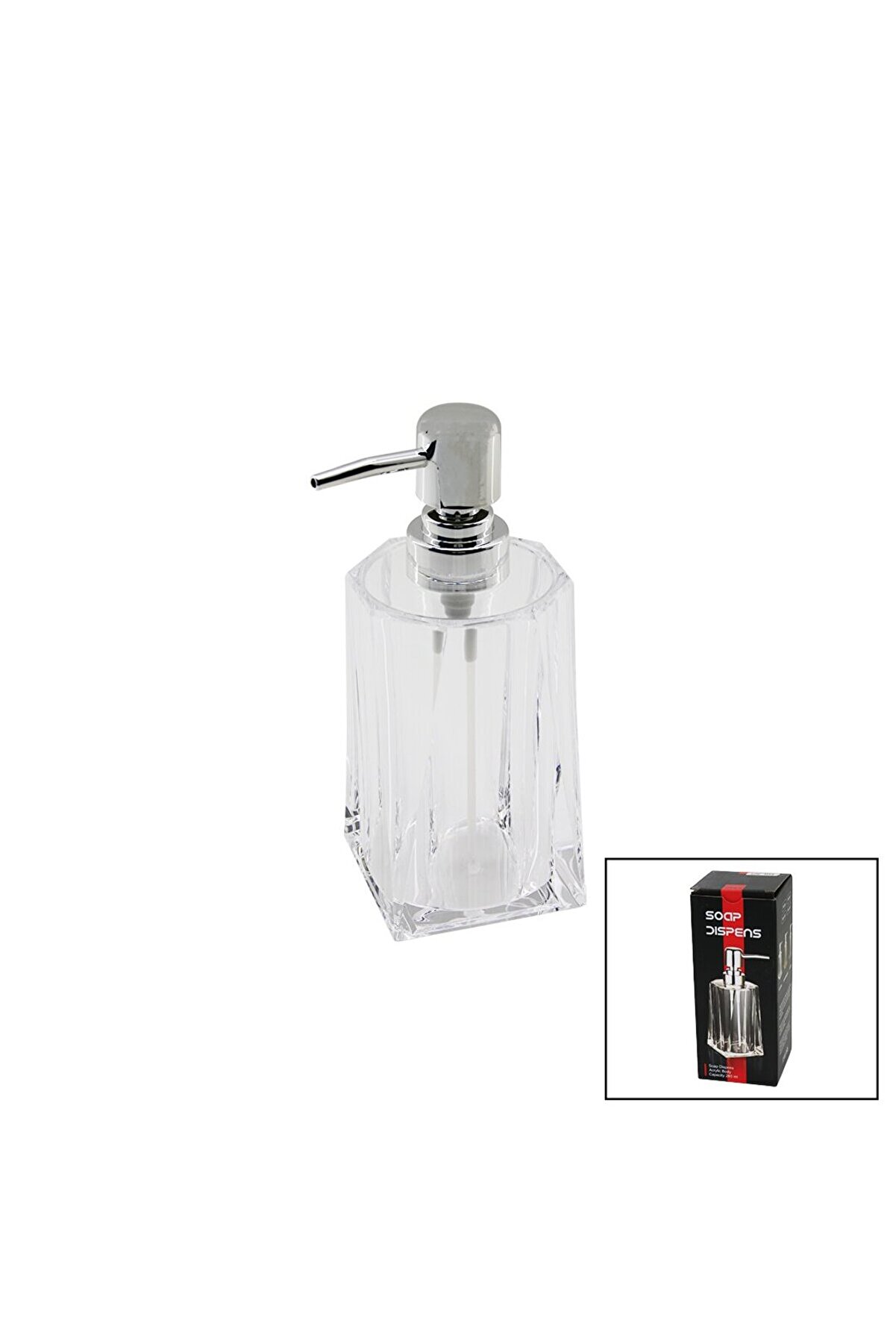 Go İthalat 280Ml - Uzun Şeffaf - Mi̇ka Kri̇stal Sıvı Sabunluk (4457)