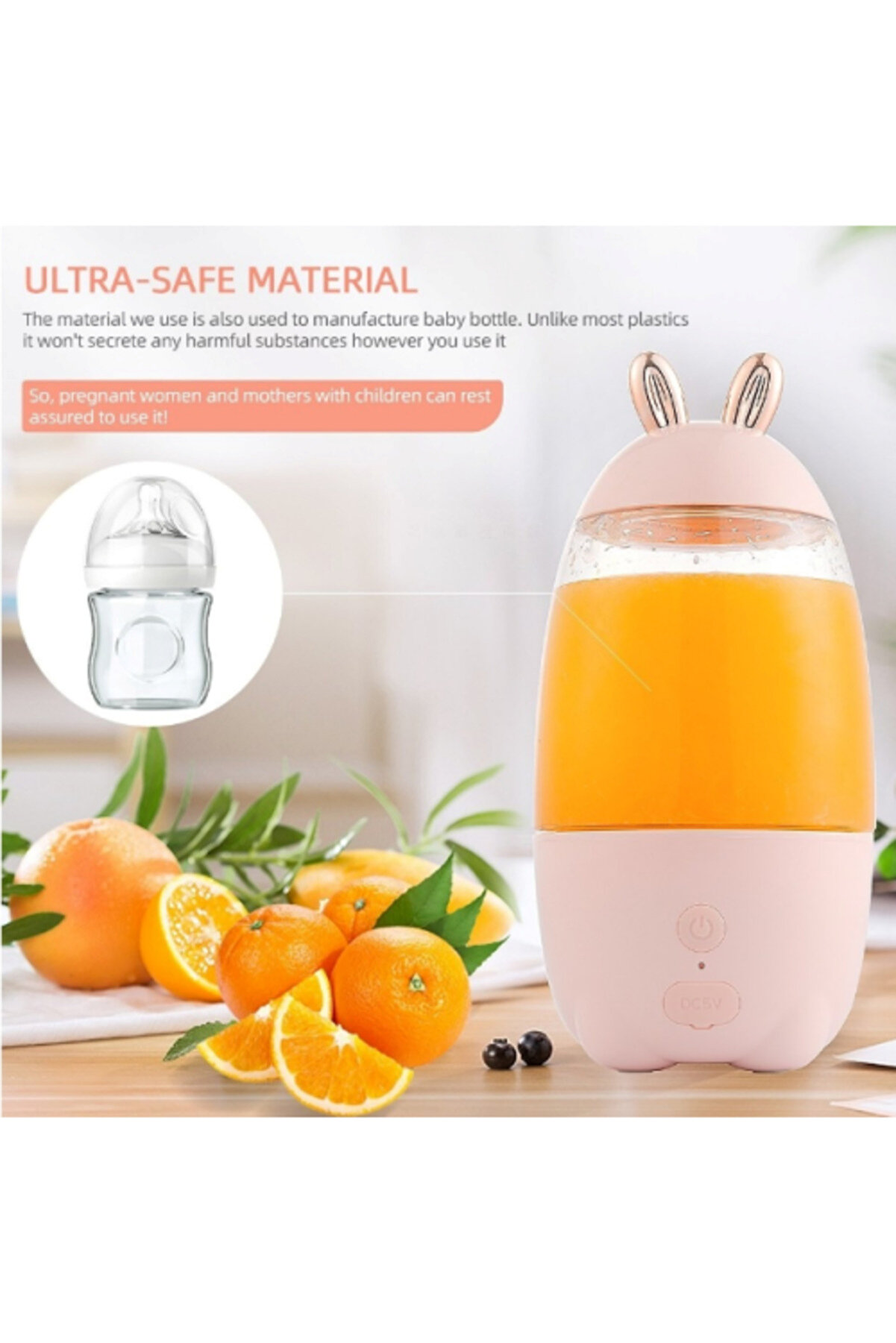 Taşınabi̇li̇r Şarj Edi̇lebi̇li̇r Meyve Sıkacağı