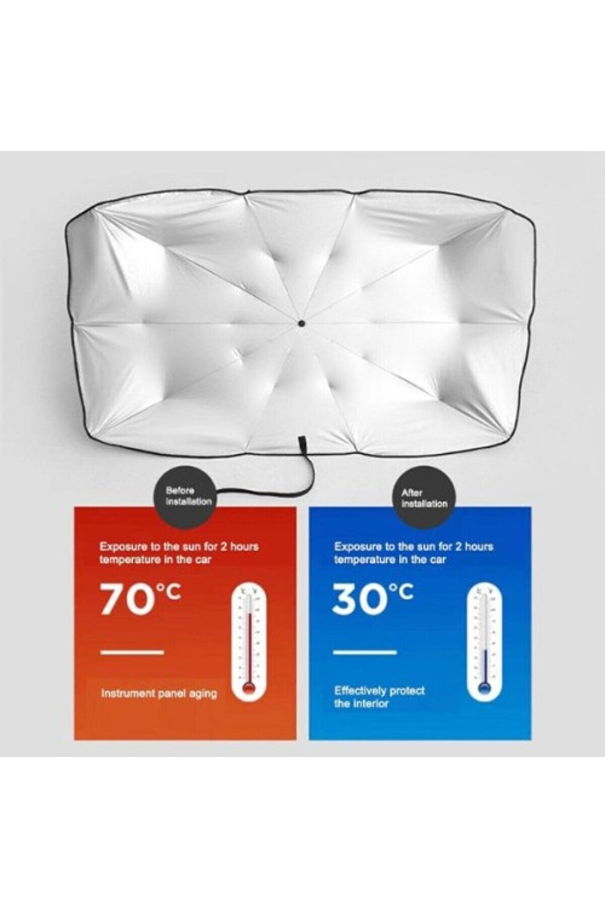 Araba Ön Cam Güneşli̇k Şemsi̇ye