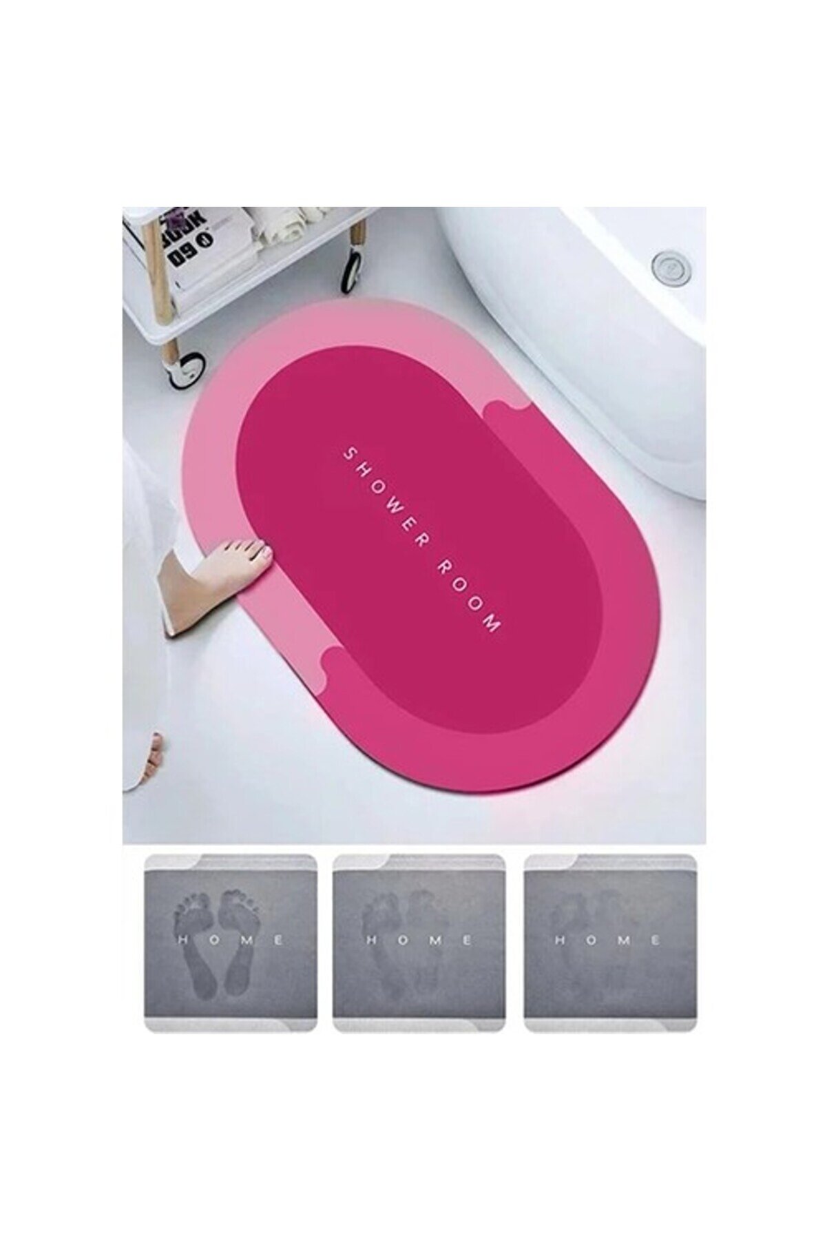 evimdeyokyok Süper Su Emici Kaymaz Tabanlı Paspas