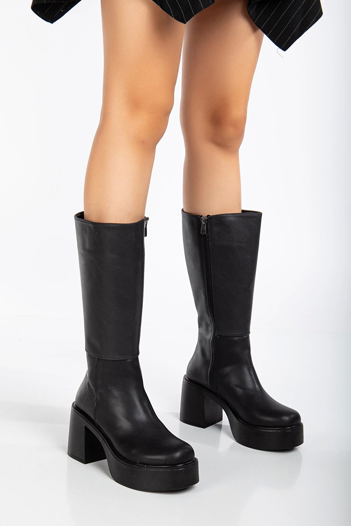 Gult Kadın Platform Tabanlı Çi̇zme