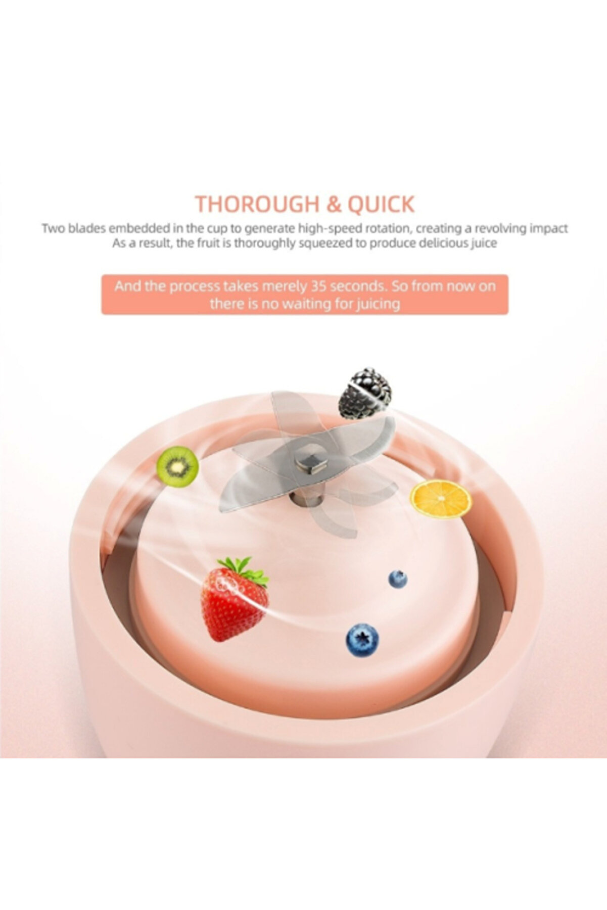 Taşınabi̇li̇r Şarj Edi̇lebi̇li̇r Meyve Sıkacağı