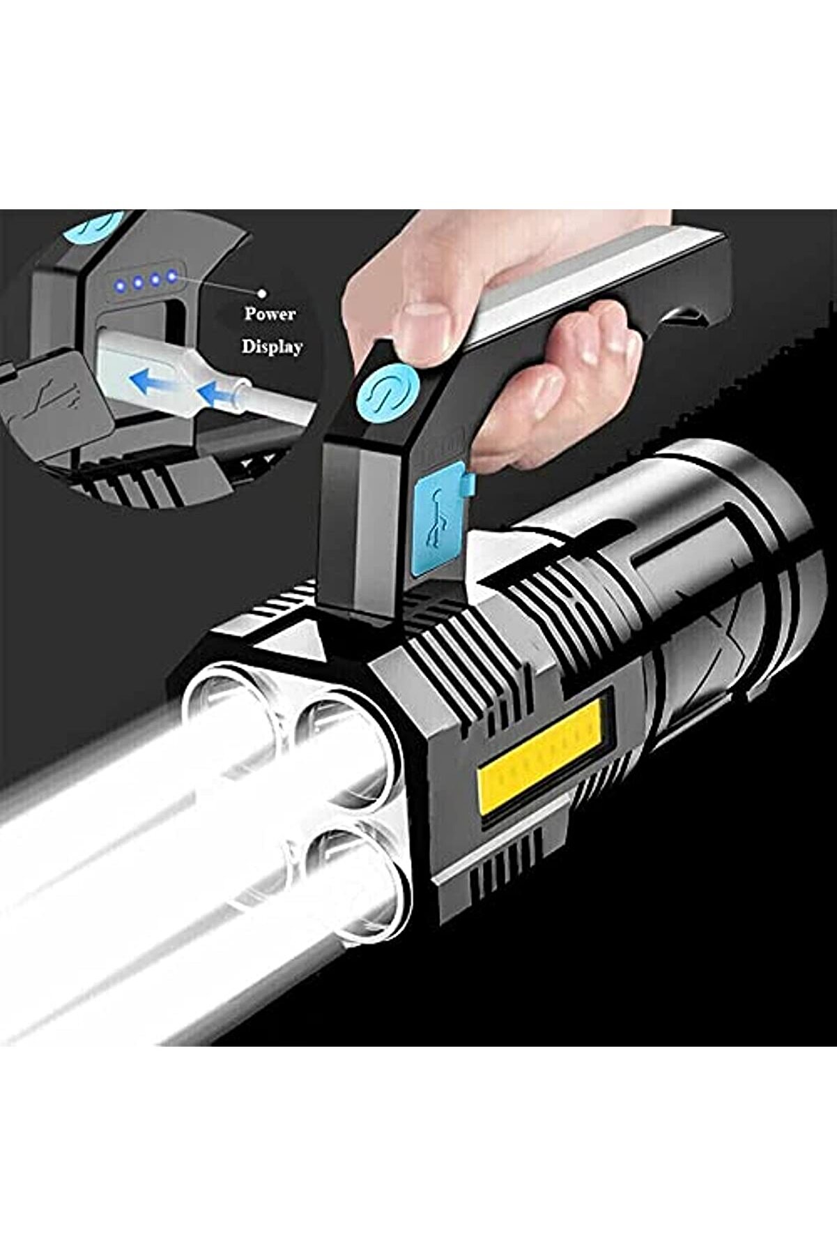 Go İthalat 5W Usb Şarjlı El Feneri̇ (4457)