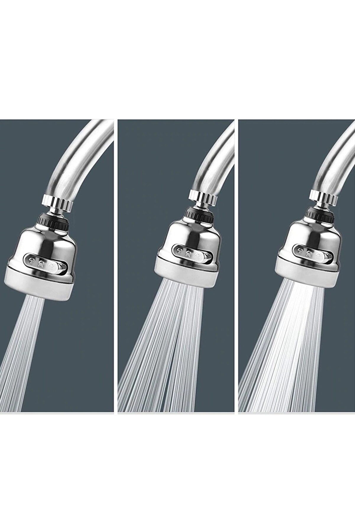 Ethab Ti̇caret 3 Fonksi̇yonlu Krom Oynar Musluk Başlığı