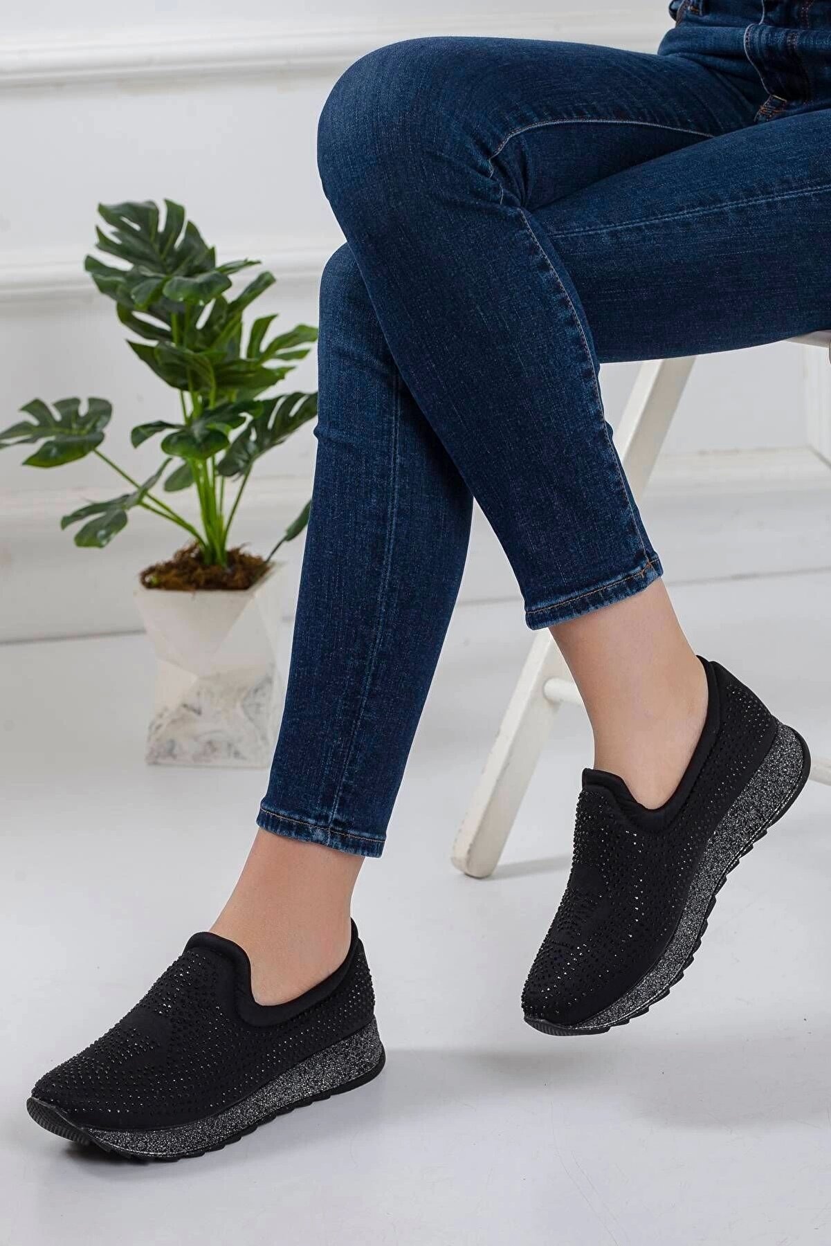 Gult Kadın Günlük Si̇mli̇ Spor Ayakkabı