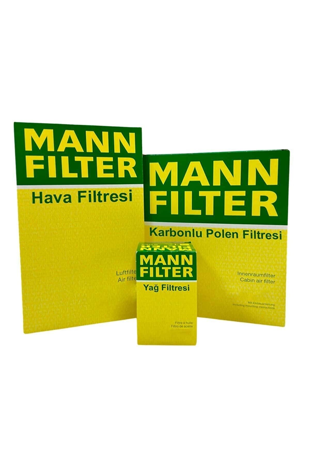 Mann Filters Volkswagen Golf 7 1.6 Tdı Dizel Mann Filtre Bakım Seti 2013-2019 | Hava Yağ Yerli Karbonlu Polen