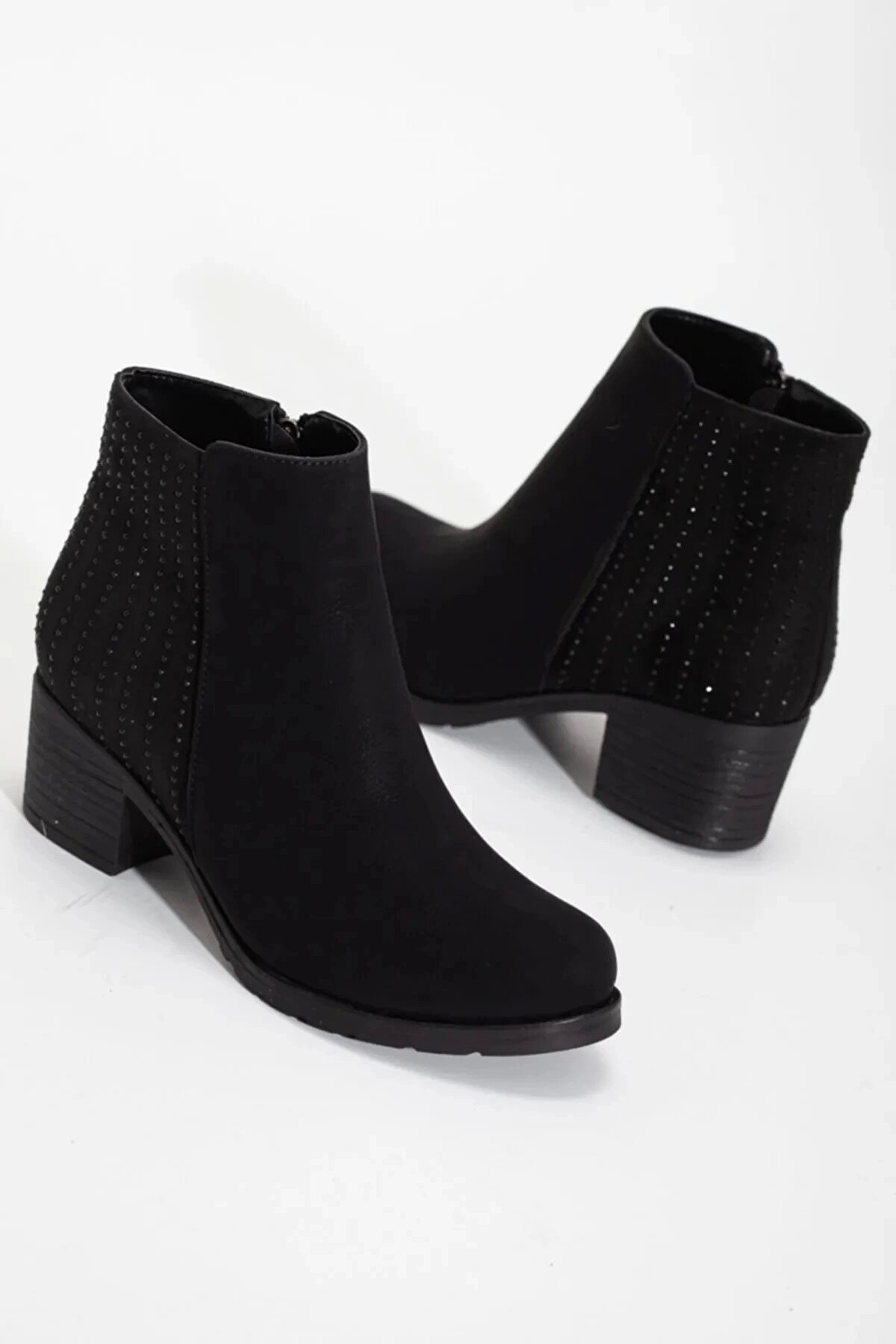 Gult Kadın 4.5 Cm Topuklu Rahat Tam Kalıp Si̇yah Günlük Bot