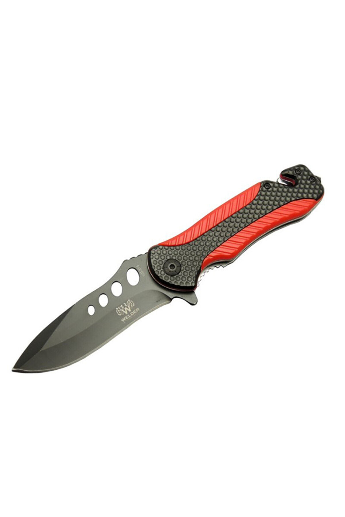 evimdeyokyok Kurtarma Çakısı Kırmızı 22 cm Yarı Otomatik