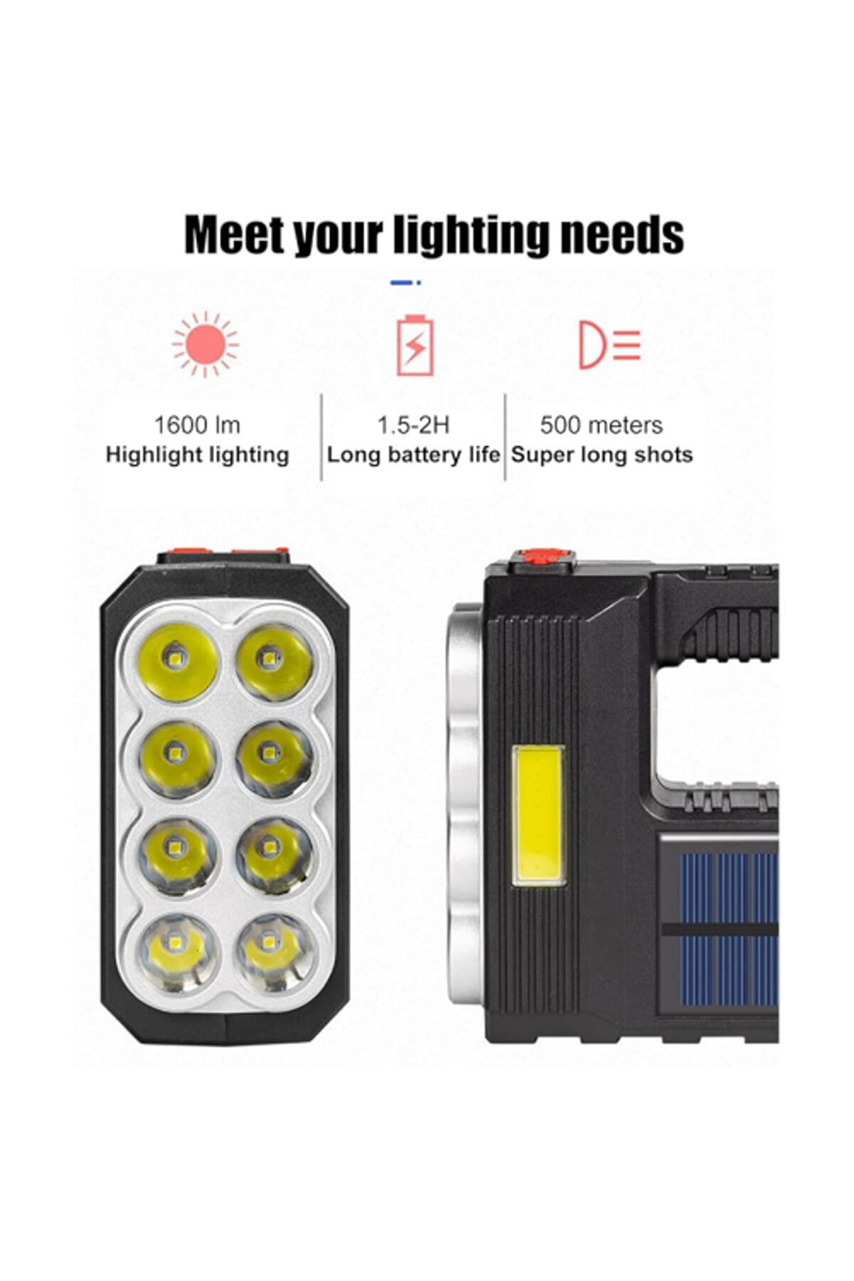 Güneş Enerji̇li̇ Kamp Av Feneri̇