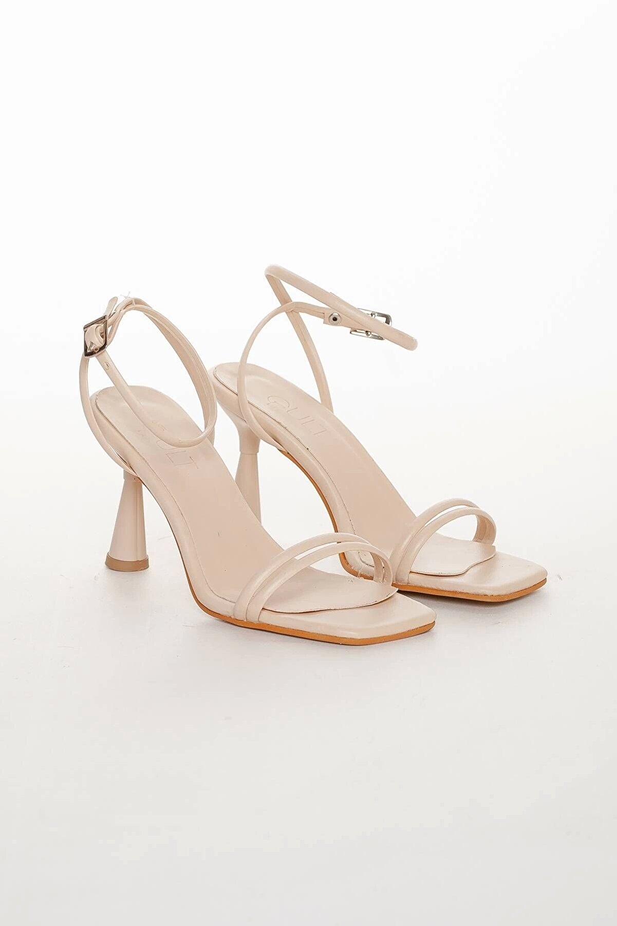 Gult Kadın Yazlık Topuklu Ayakkabı Bej