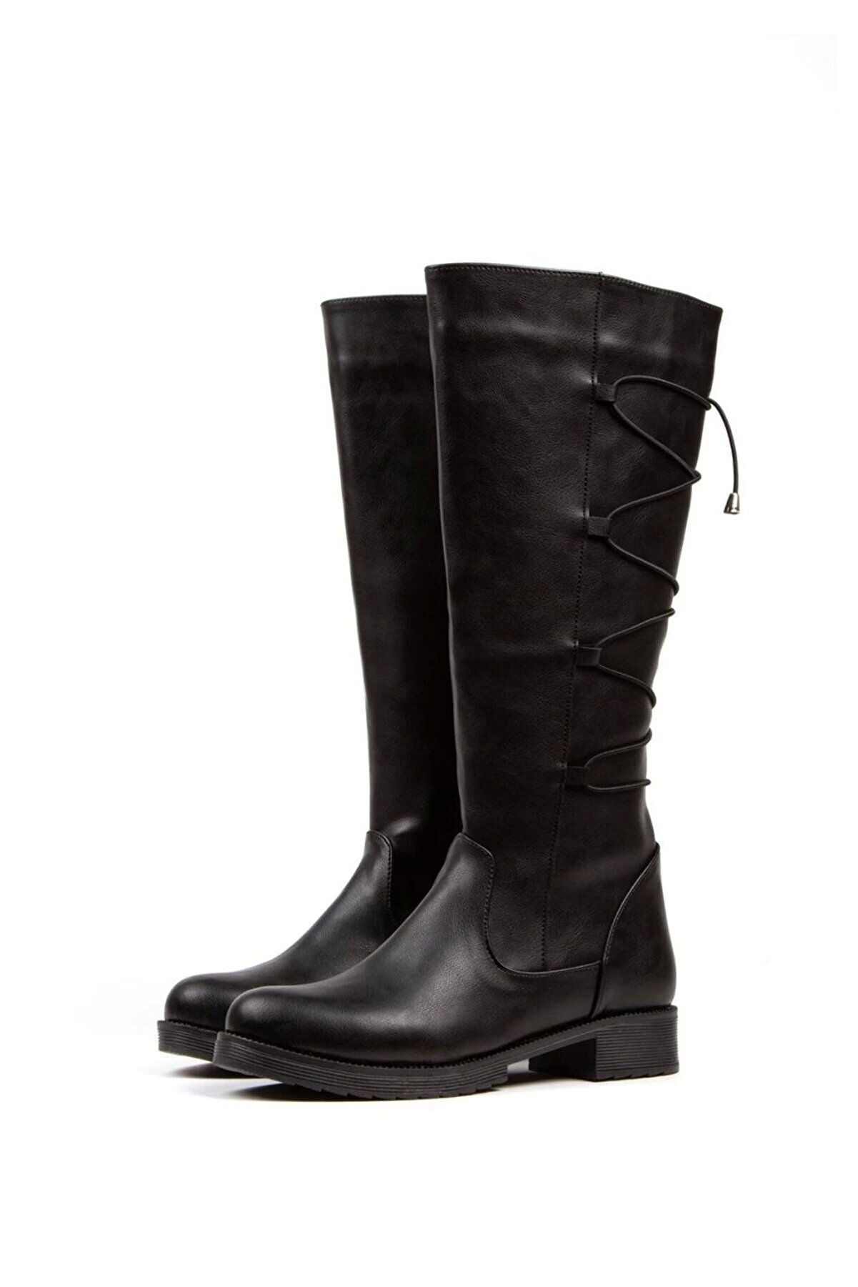 Gult Kadın Di̇z Altı Çi̇zme Ipli̇