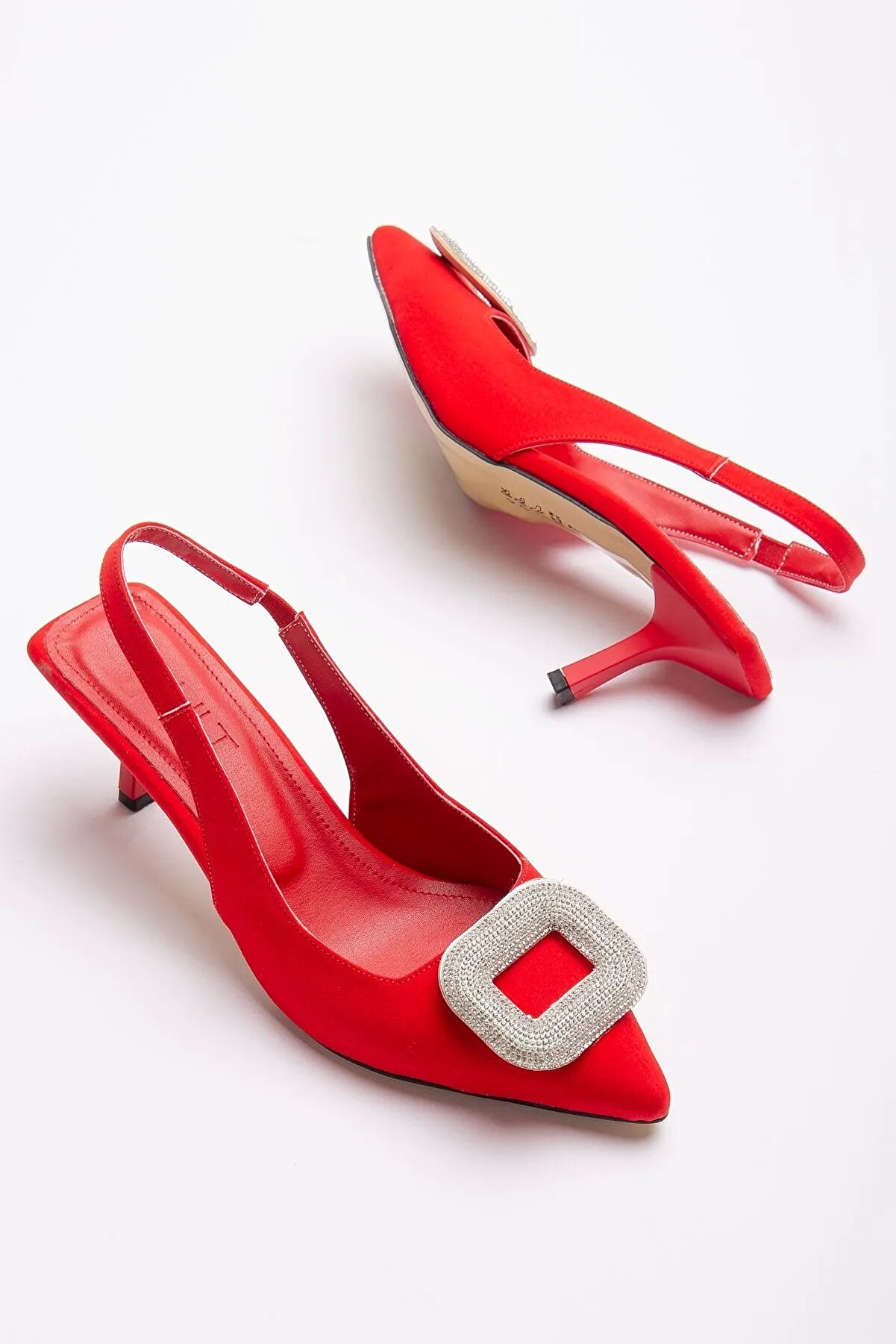 Gult Kadın 7 Cm Saten Günlük Yazlık Ayakkabı