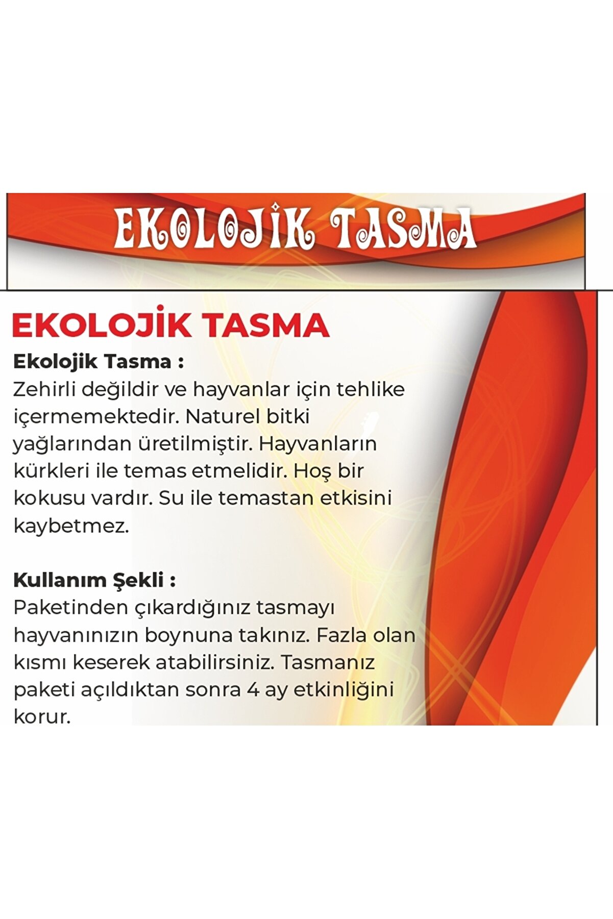 Bi̇lfold Ekoloji̇k Tasma - Pi̇re Tasması - 77 Cm