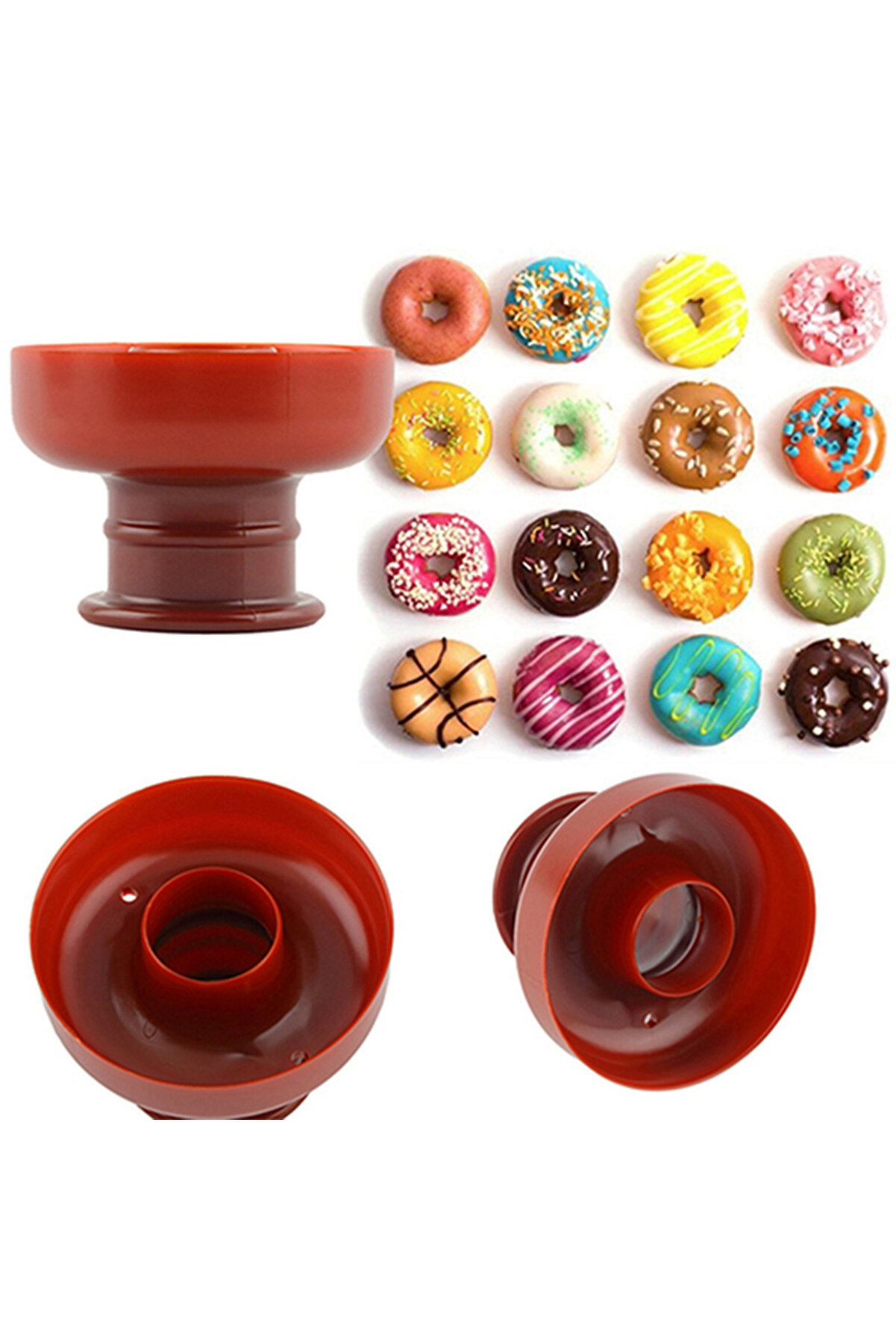 Ethab Ti̇caret Yuvarlak Donut Kek Hamur Kesi̇ci̇ Kalıp