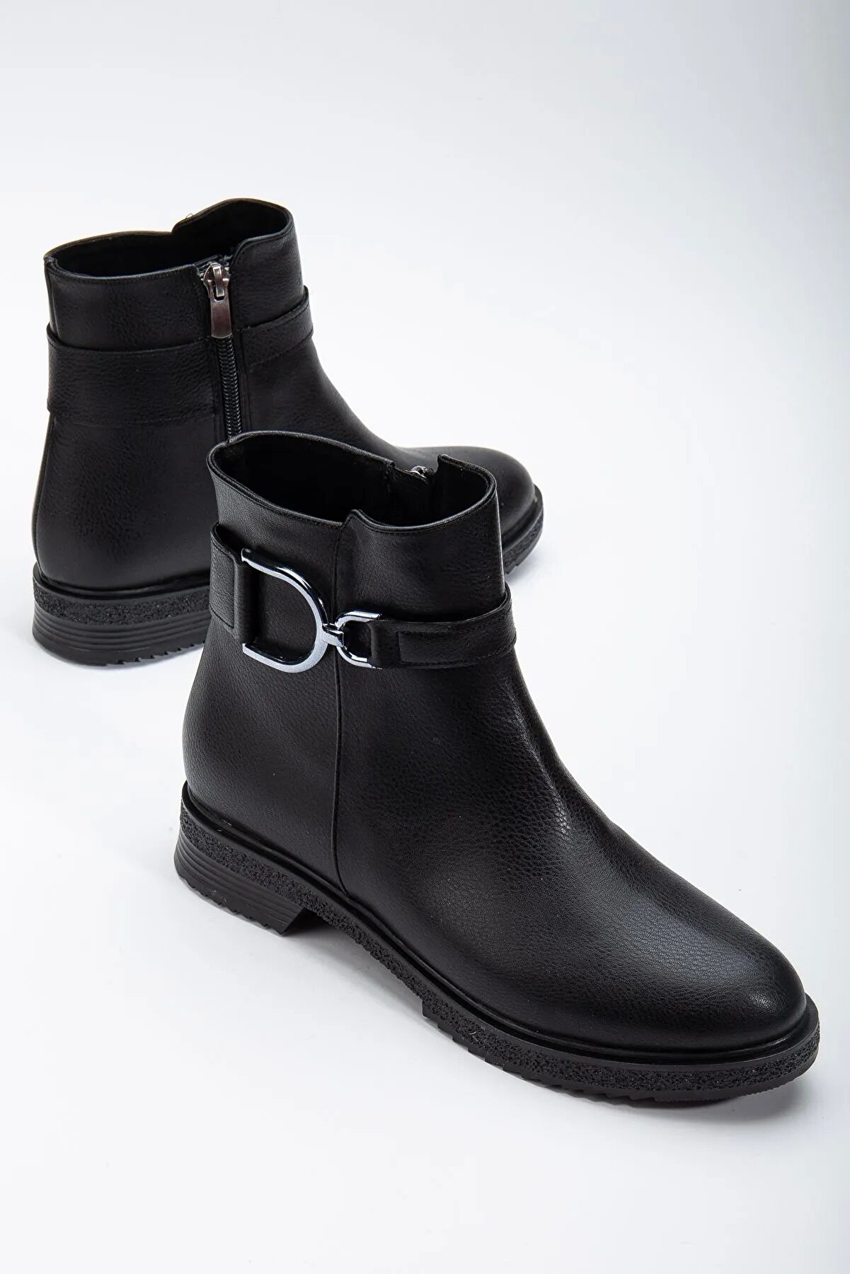 Gult Kadın Kışlık Tokalı Bot Si̇yah