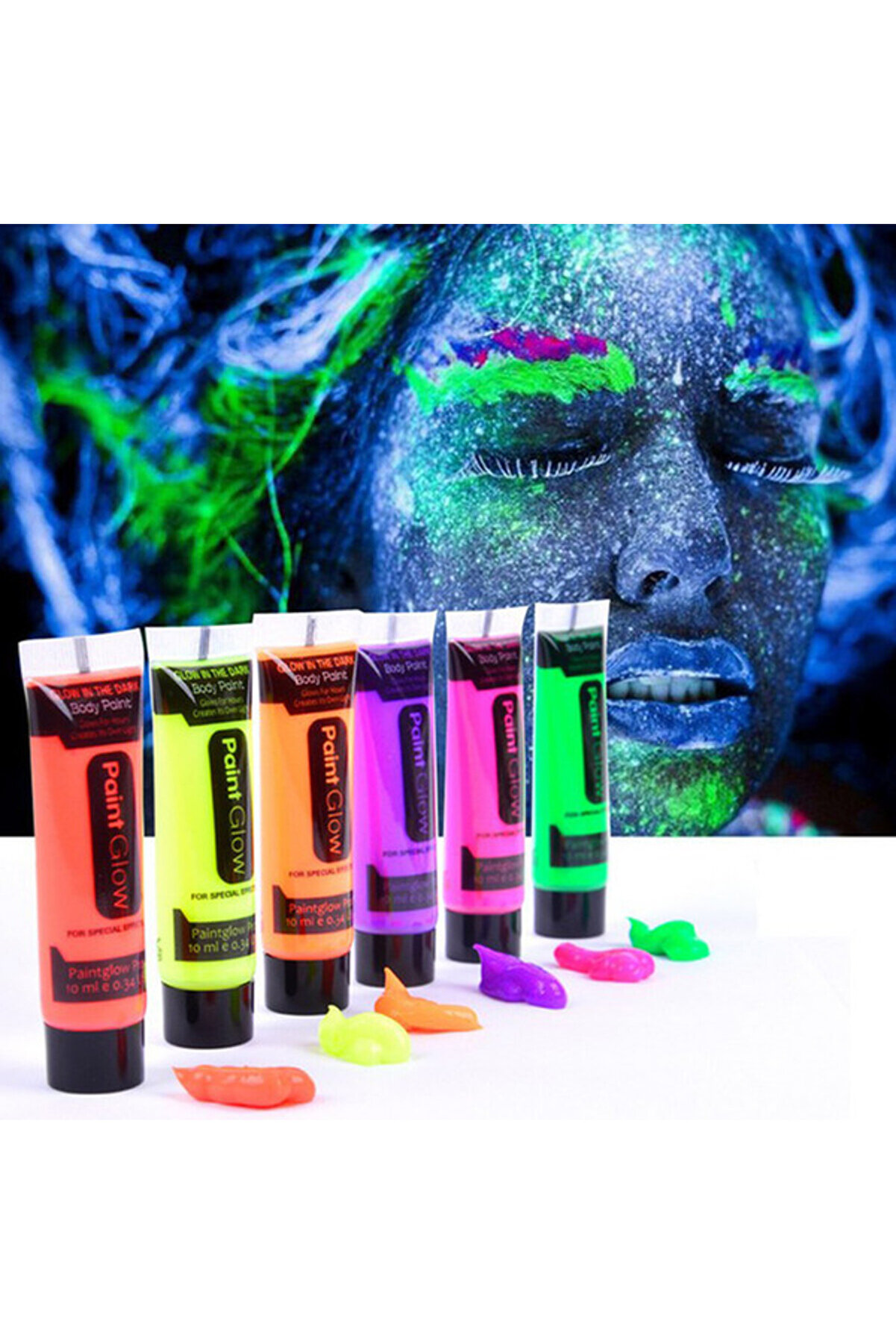 Go İthalat Glow Boya Fosforlu Krem Boya 12 Adet (4457)