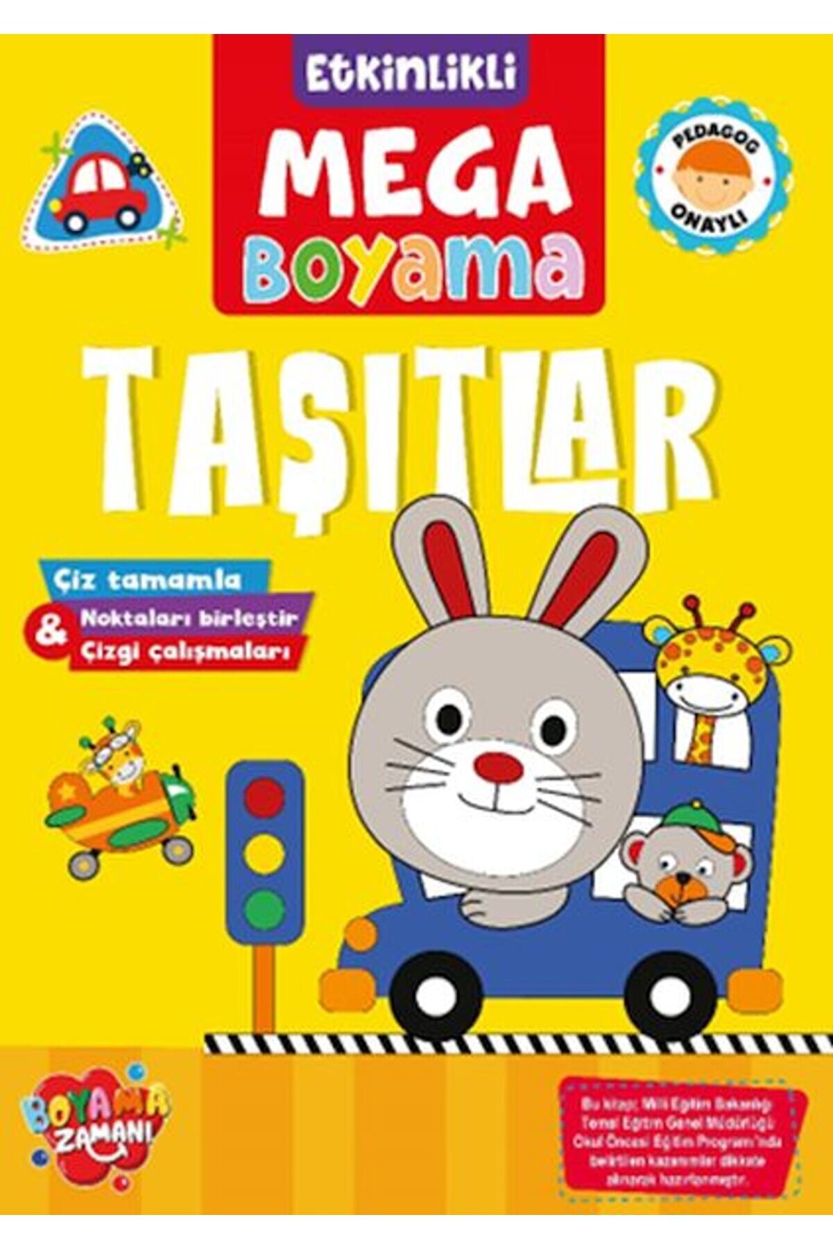 İthaki̇ Yayınları Etki̇nli̇kli̇ Mega Boyama - Taşıtlar