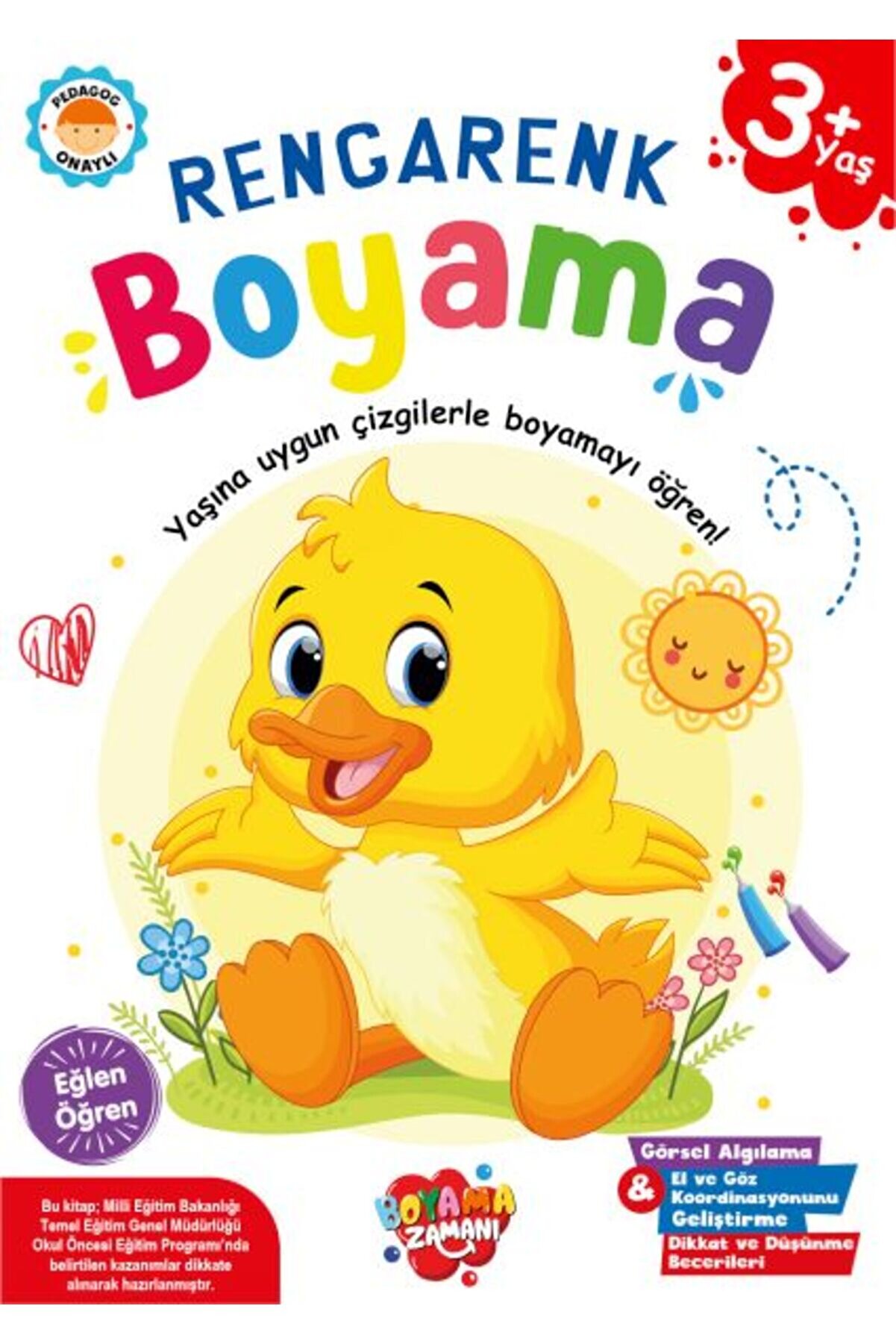 Boyama Zamanı Rengarenk Boyama 3 Yaş