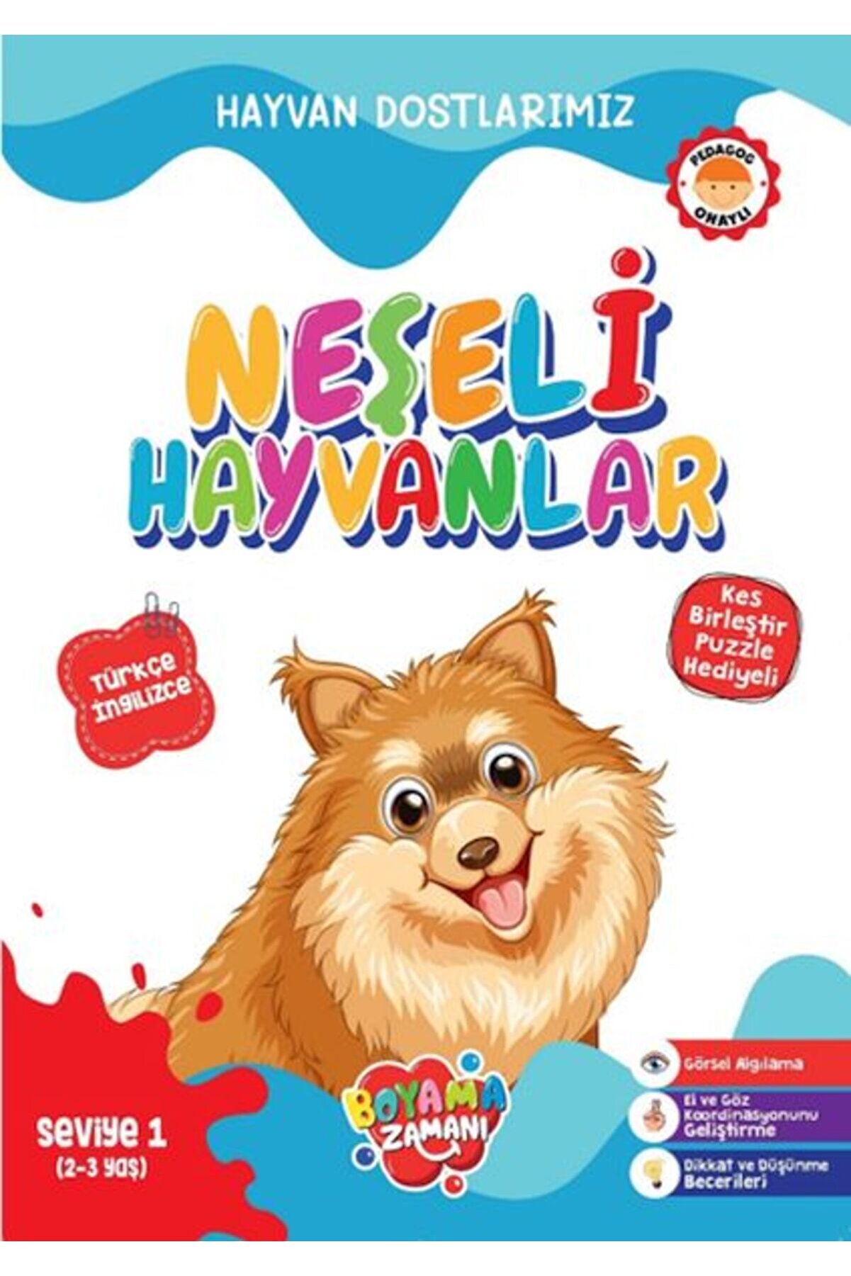 Ti̇maş Yayınları Hayvan Dostlarımız - Neşeli̇ Hayvanlar Sevi̇ye 1 (2-3 Yaş)