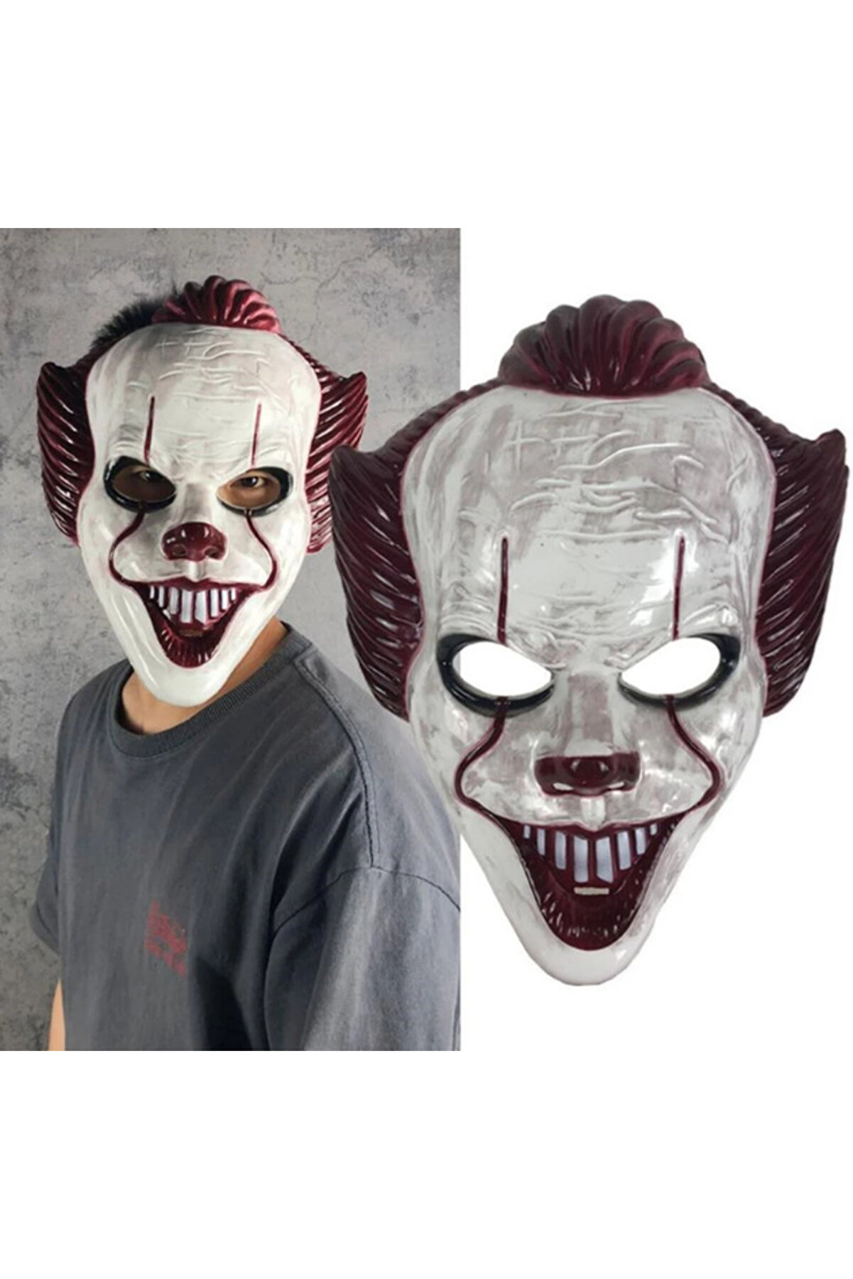 Go İthalat Plasti̇k Joker Maskesi̇ Ki̇ller Palya&ccedil;o Maskesi̇ (5067)