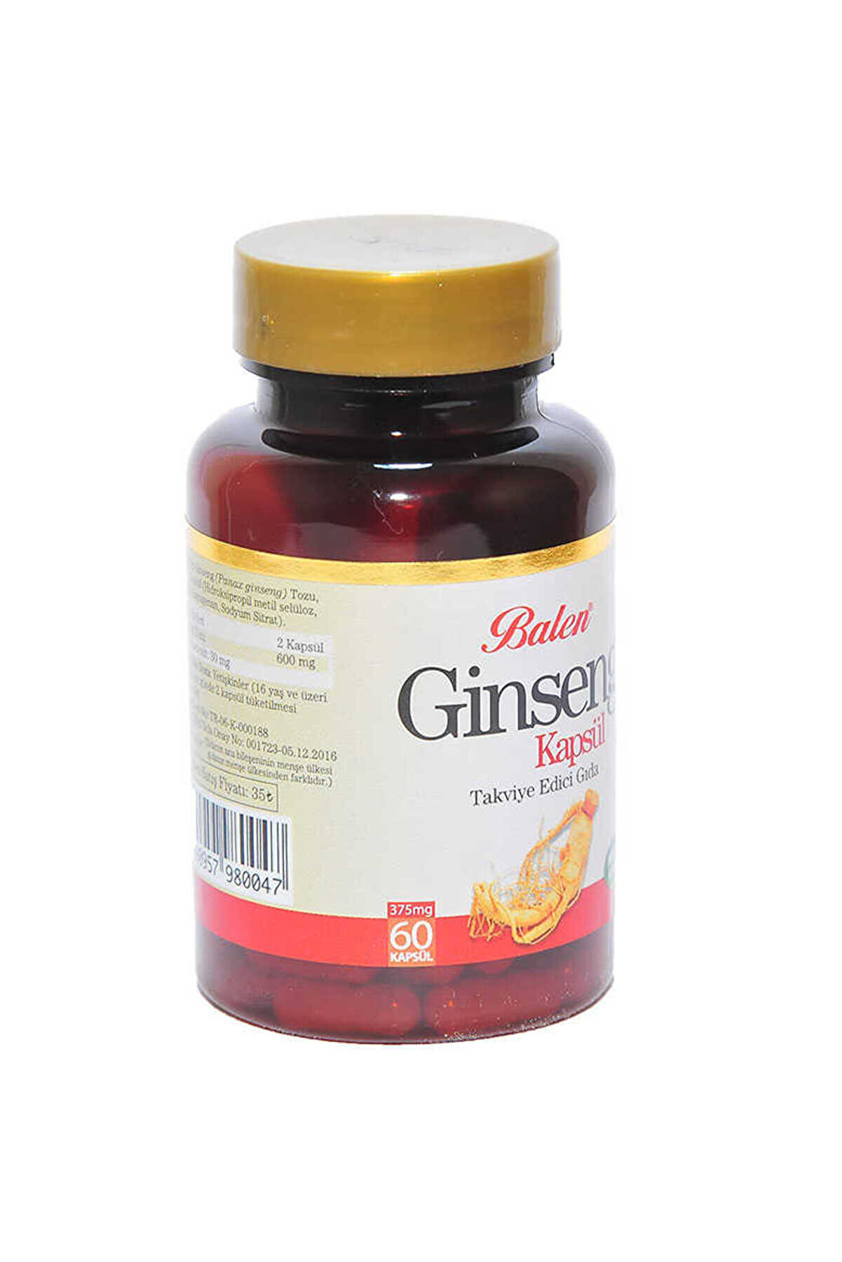 Ethab Ti̇caret Gi̇nseng 60 Kaps&uuml;l