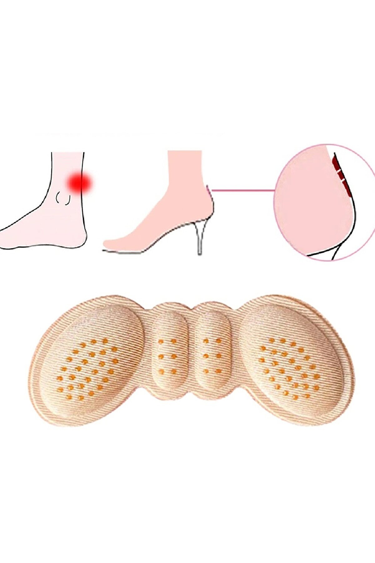 Afrodi̇t Gi̇yi̇m Ayakkabı Vurma &Ouml;nleyi̇ci̇ Ve Daraltma Pedi̇ B&uuml;y&uuml;k Boy Foam