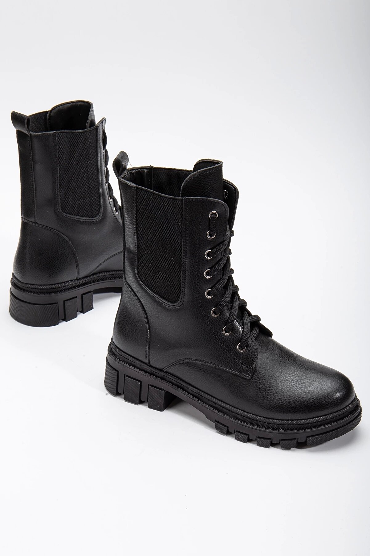 Gult Kadın Bot Lasti̇kli̇ Ipli̇ Si̇yah Ci̇lt