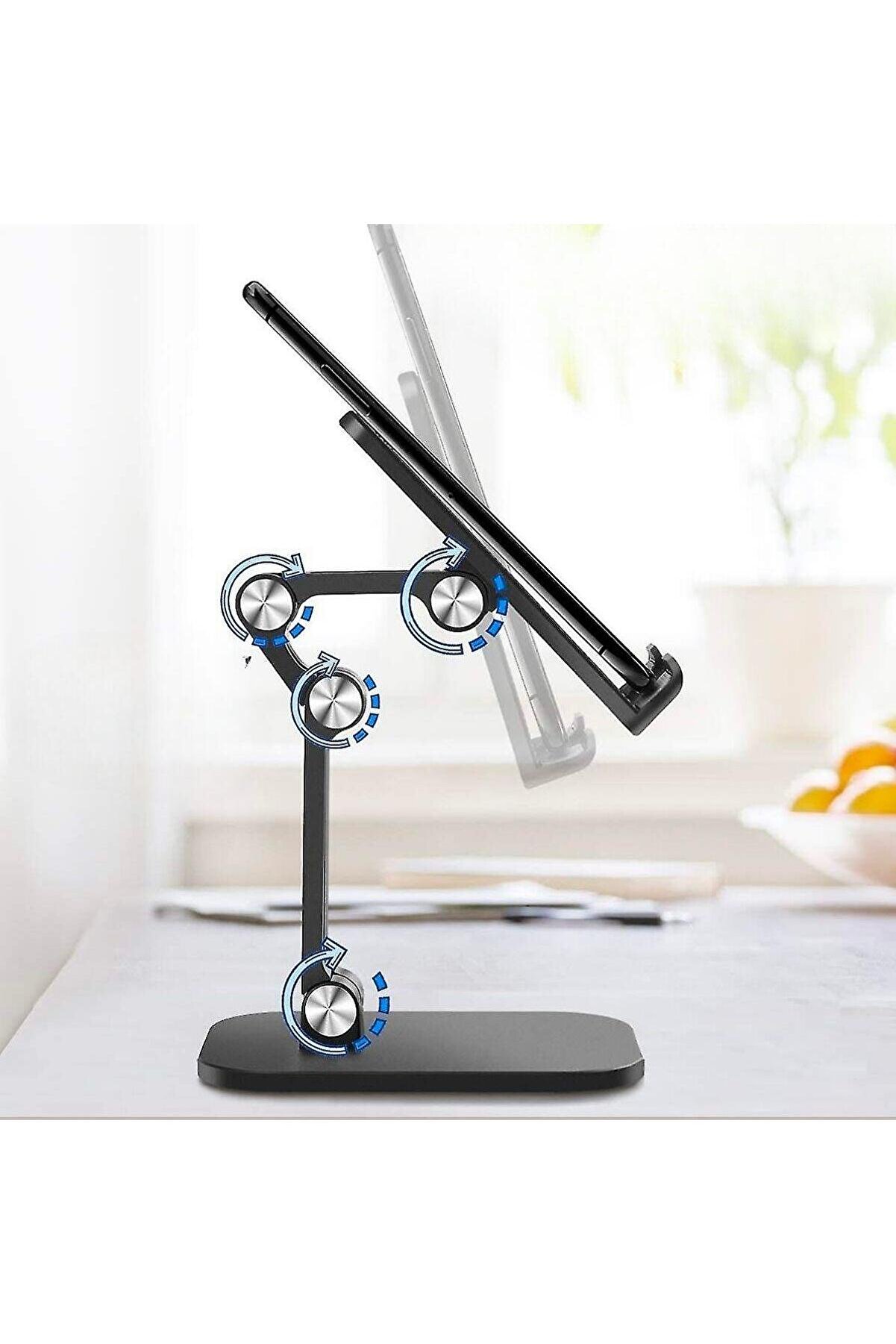 Go İthalat Plasti̇k Ayarlanabi̇li̇r Kaydırmaz Taban Telefon Tablet Standı (4457)