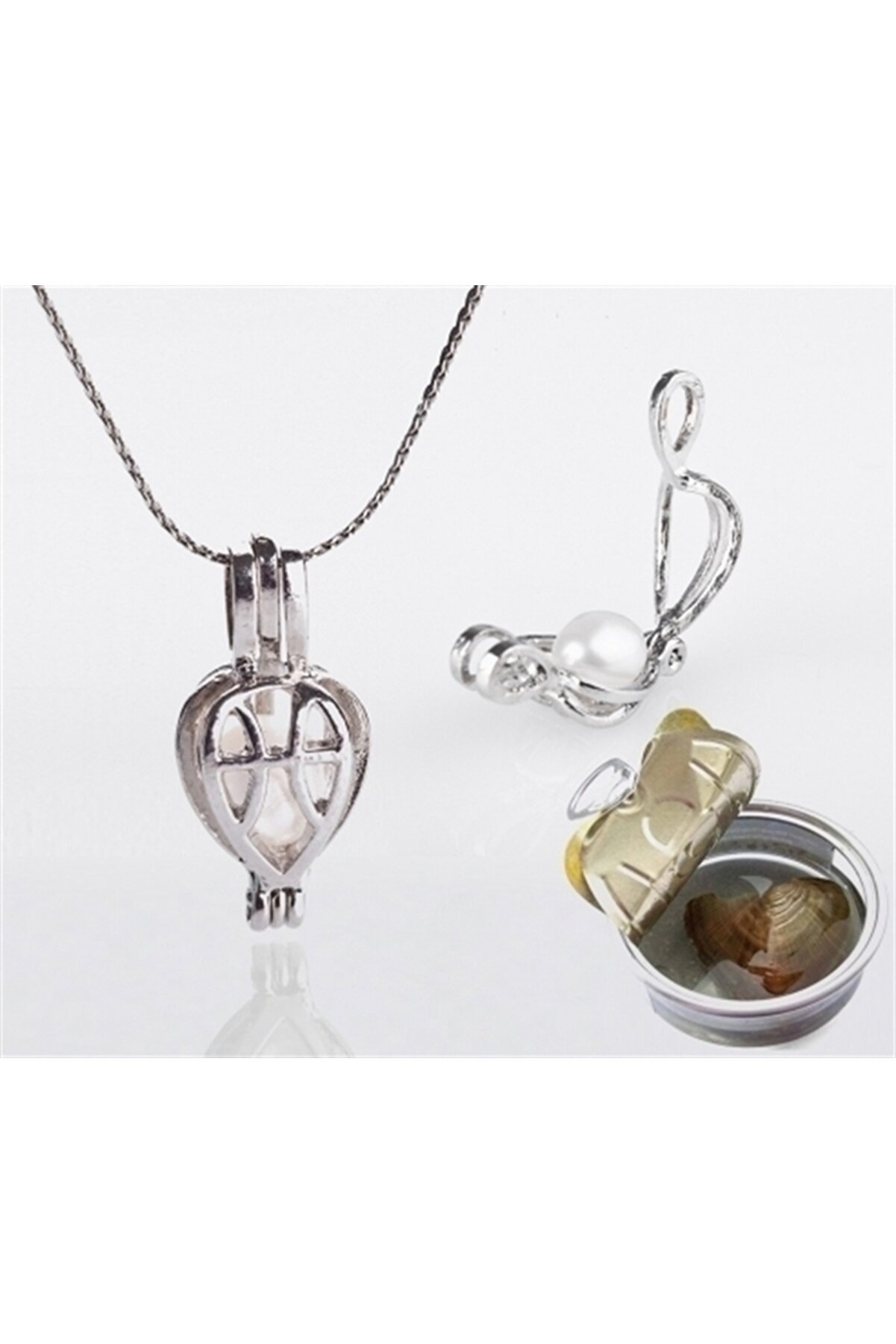 Ethab Ti̇caret İsti̇ri̇dye Kabuğunda Ger&ccedil;ek İnci̇ Kolye