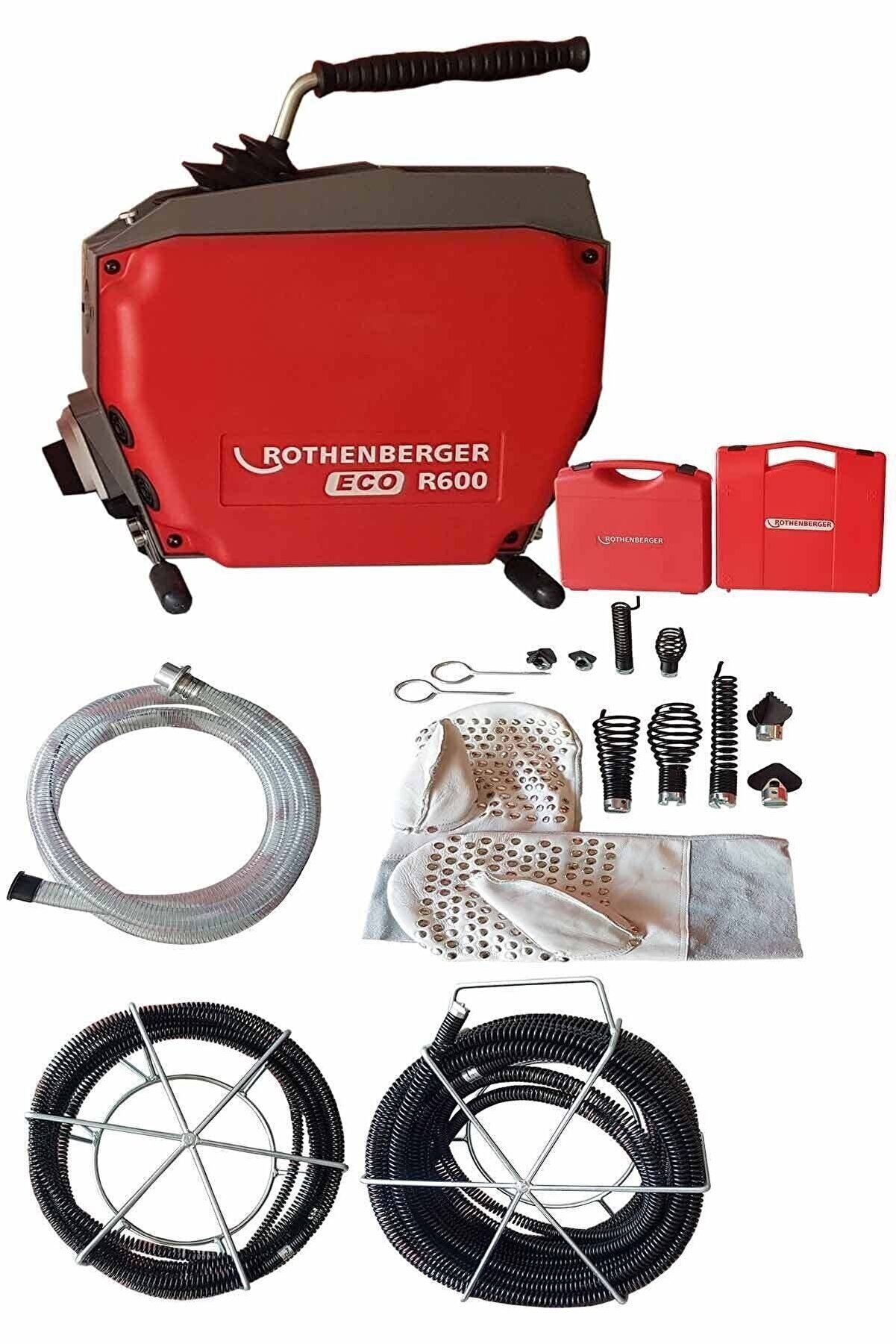 Rothenberger Kanal Gi̇der Açma Maki̇nesi̇ R600 Eco 16,2+22,2 Set