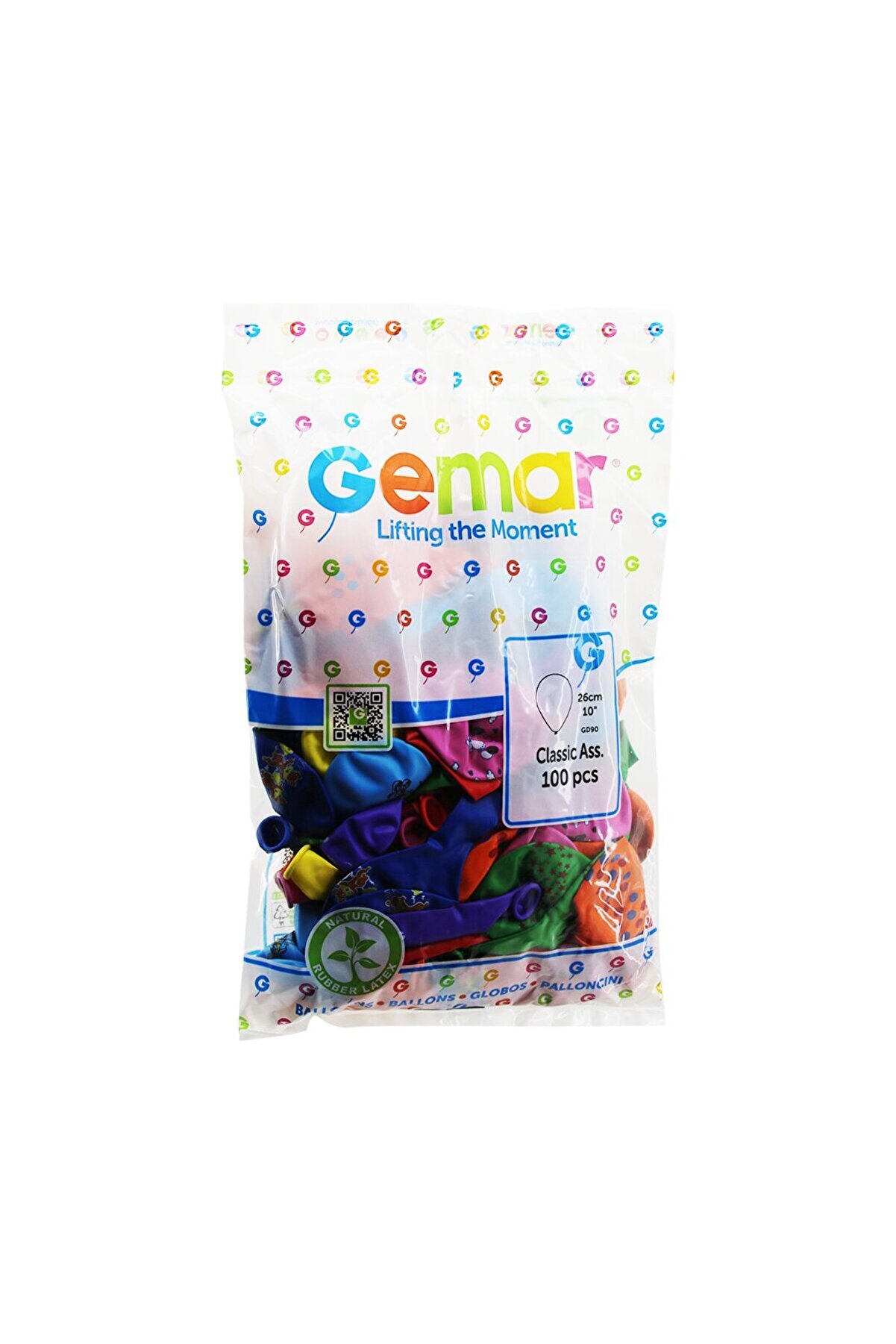 Go İthalat 10 İn&ccedil; - 26Cm Karışık Renkli̇ Baskılı Balon (4457)